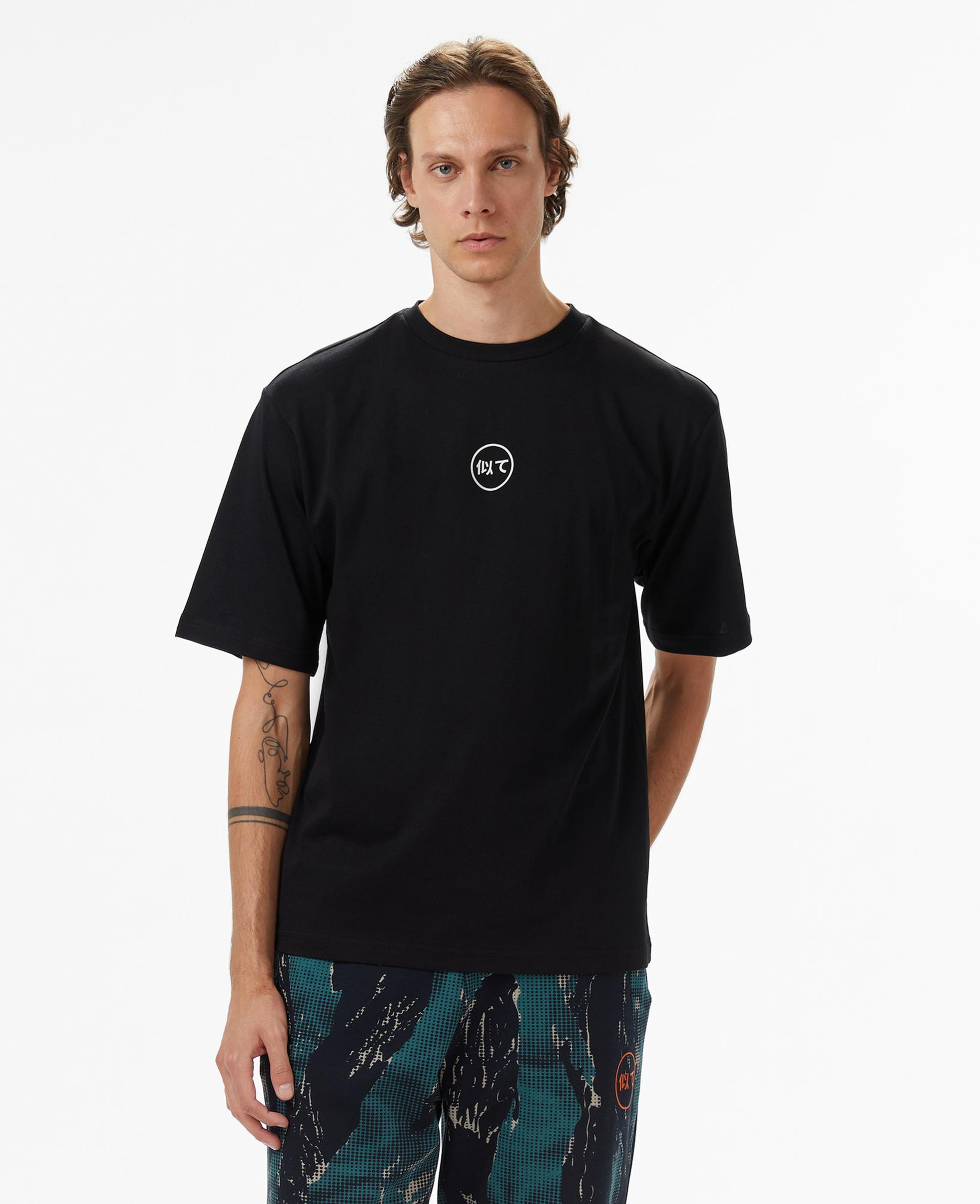 UNITED4 Erkek Siyah T-Shirt