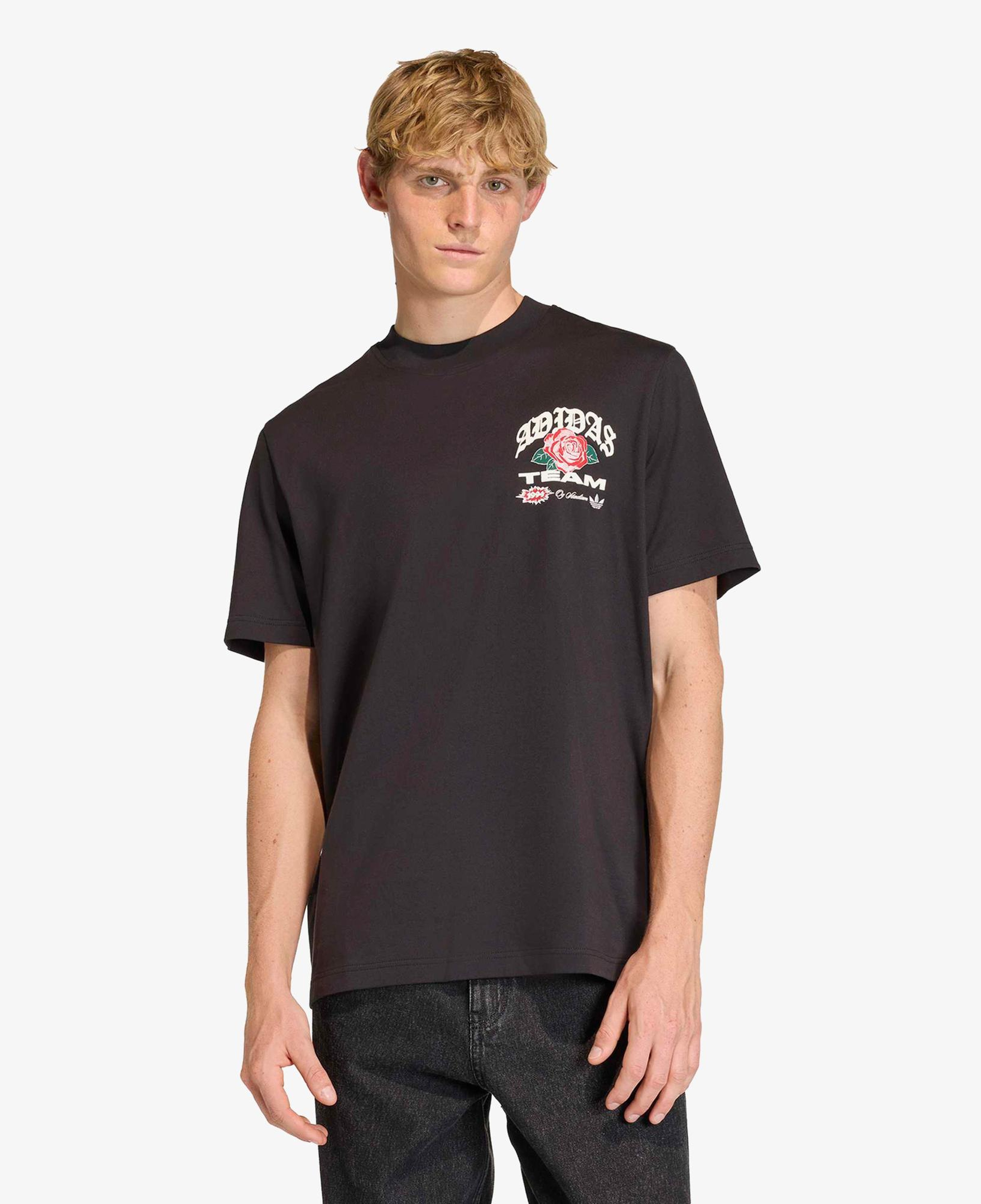 adidas Gfx Roses Erkek Siyah T-Shirt