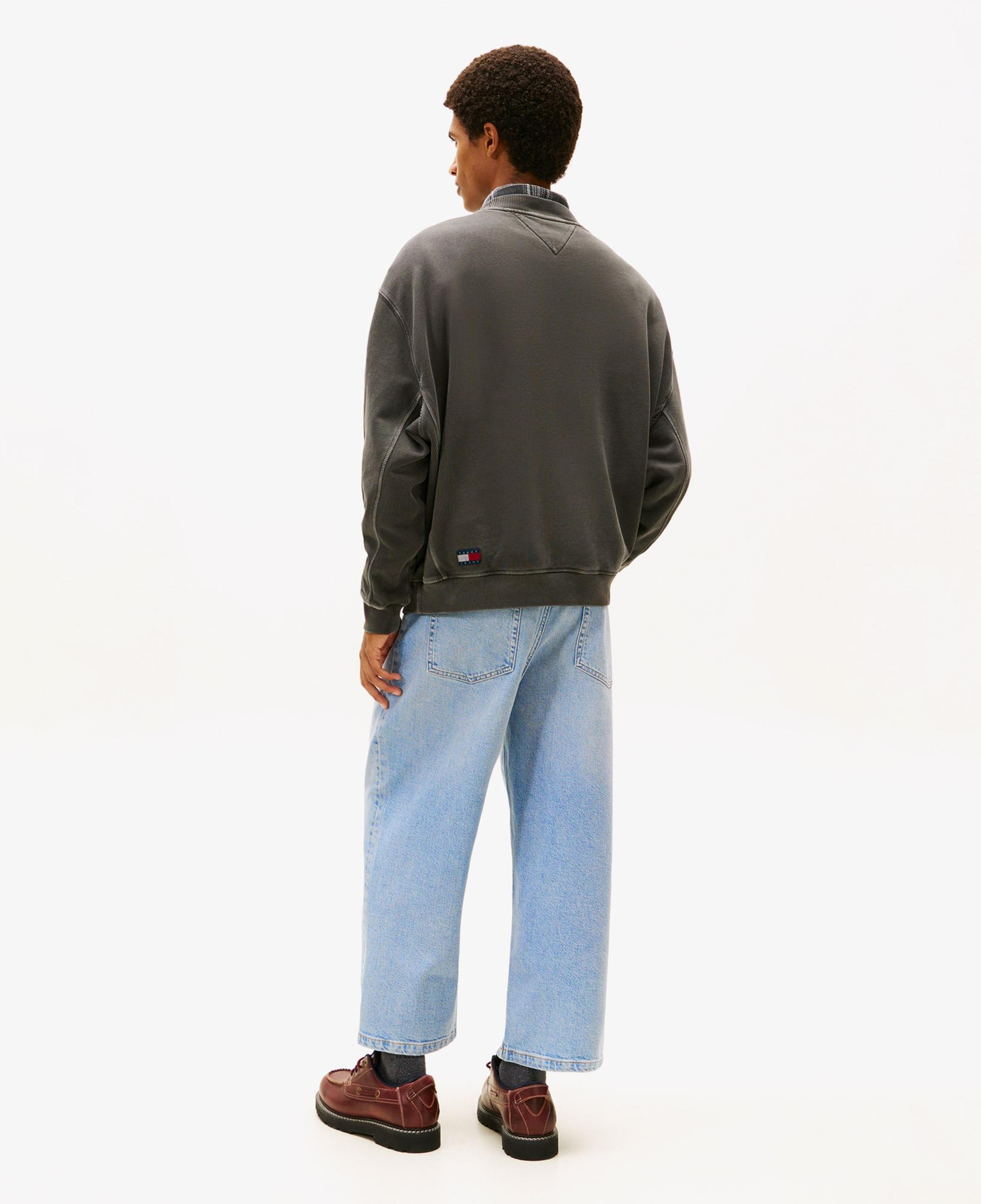 Tommy Hilfiger Jeans 90s Gmd New Classics Crew Erkek Siyah Sweatshirt