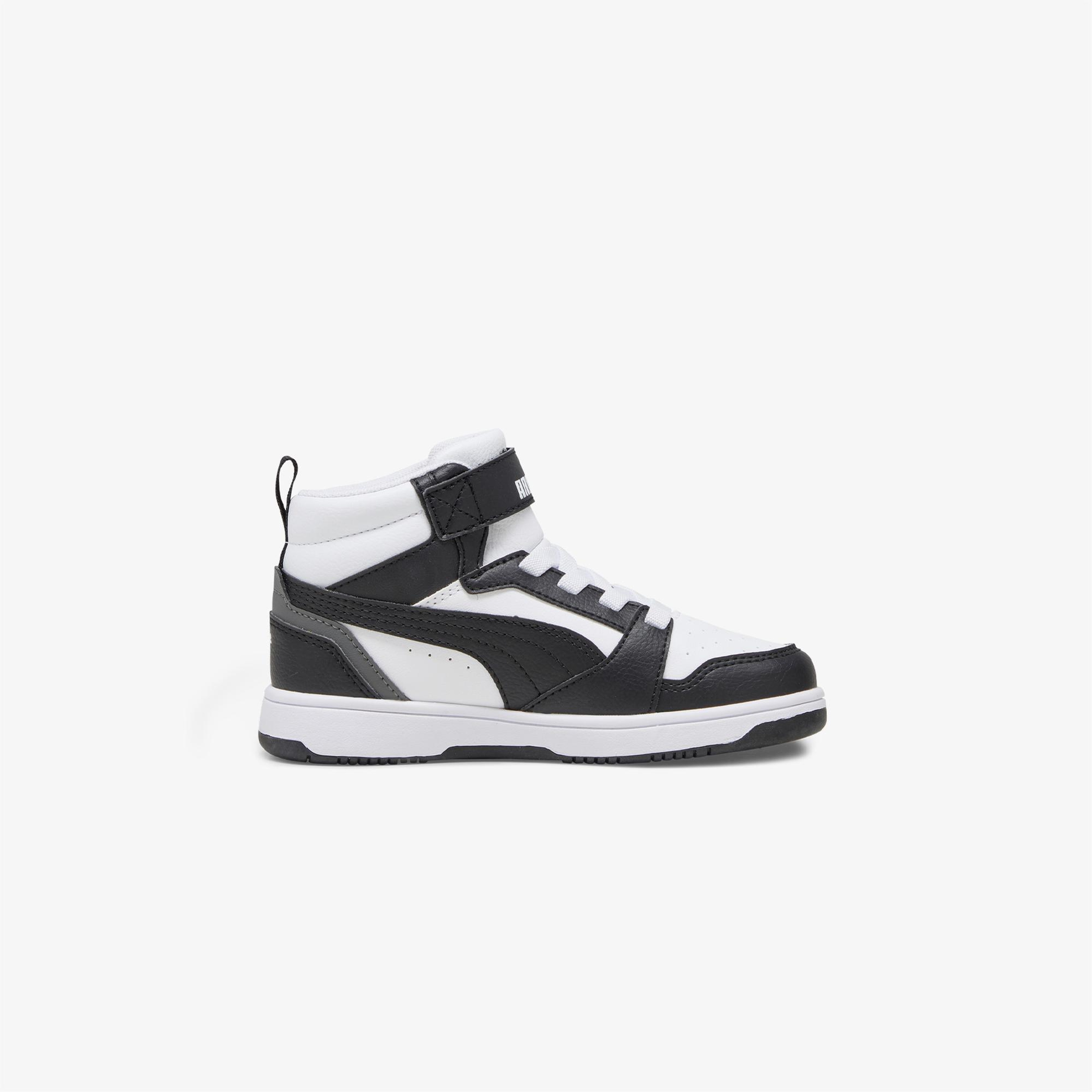 Puma Rebound V6 Mid Çocuk Siyah Spor Ayakkabı