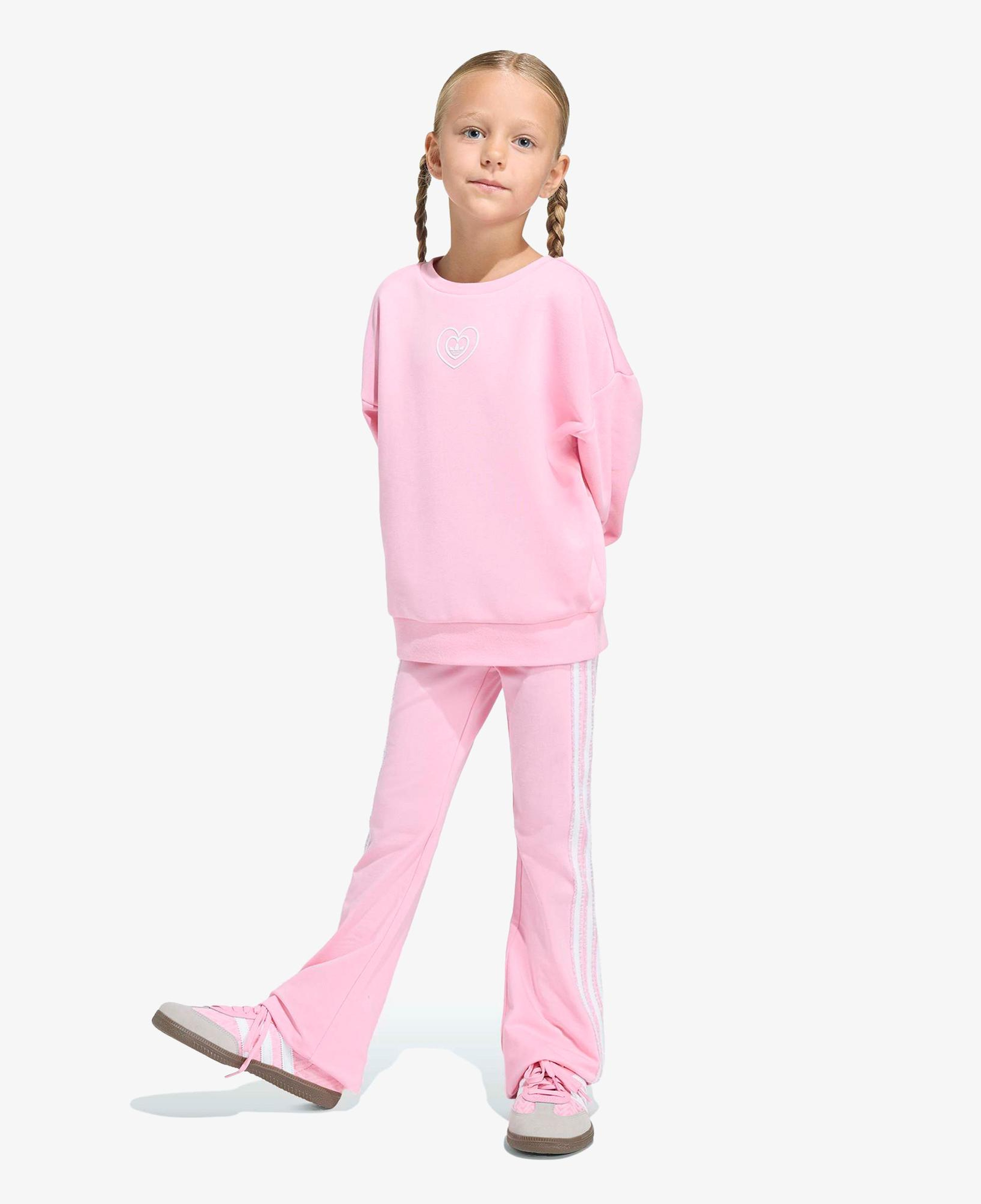 adidas Disney Crew Set Çocuk Pembe Eşofman Takımı