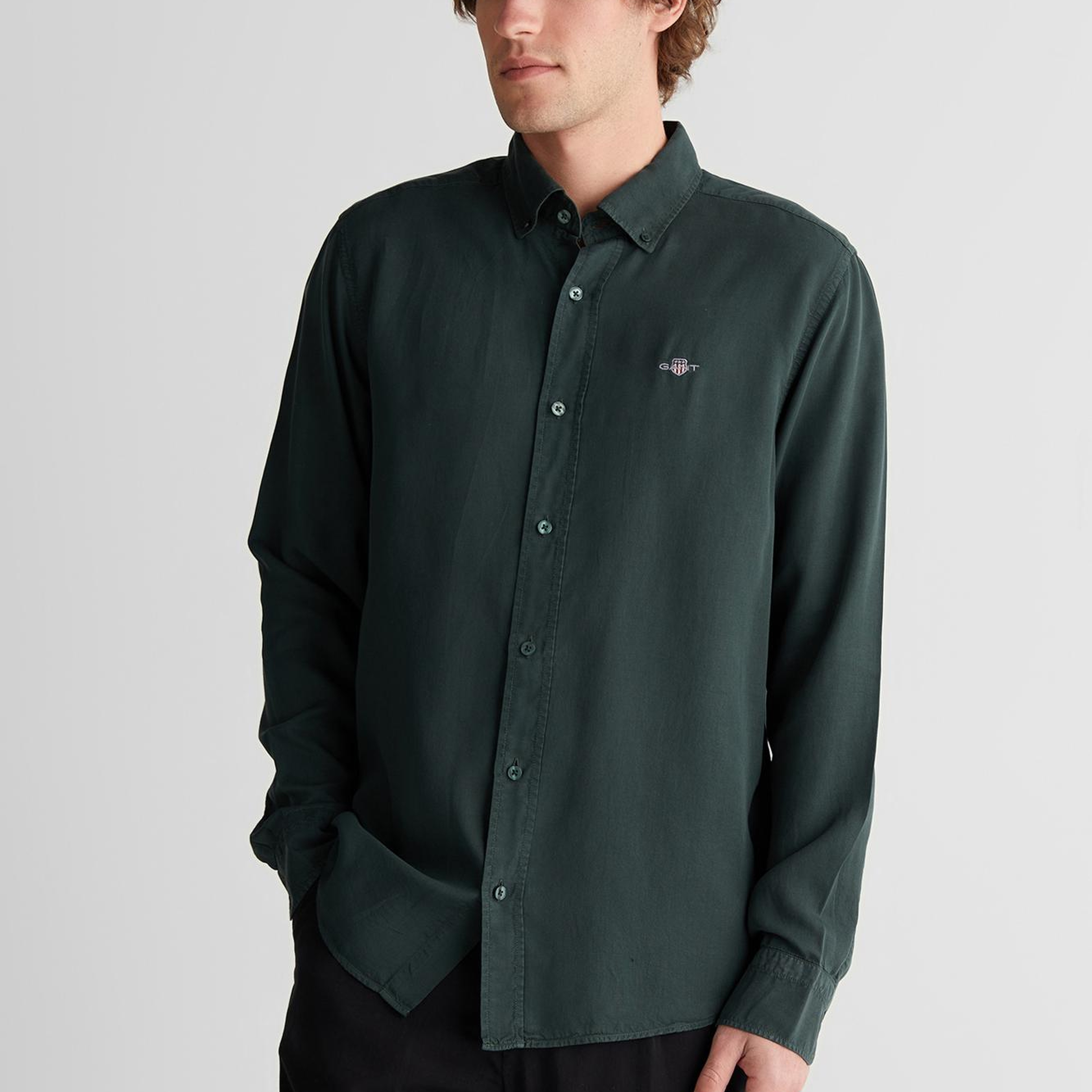 GANT Erkek Yeşil Gömlek