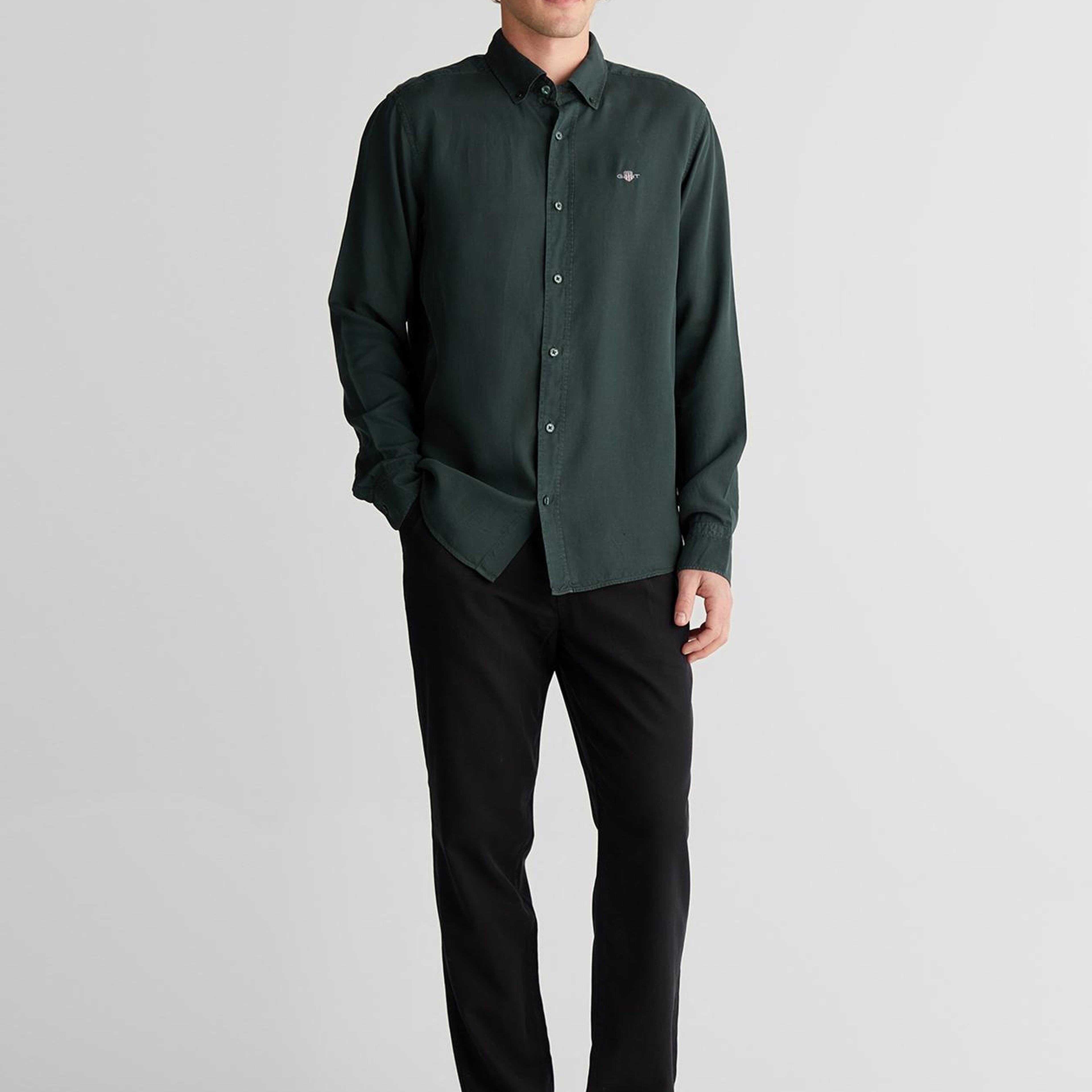 GANT Erkek Yeşil Gömlek