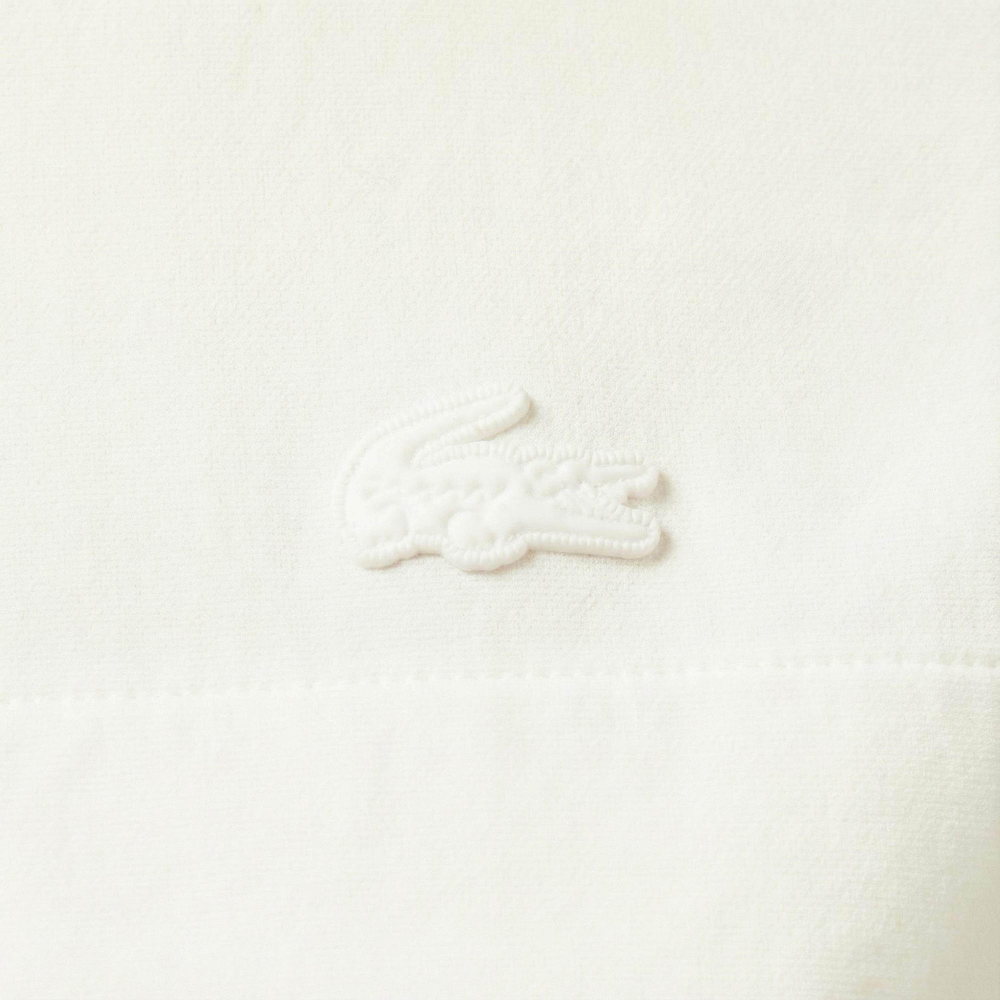 Lacoste Kadın Regular Fit Kolsuz Fermuarlı Beyaz Gömlek