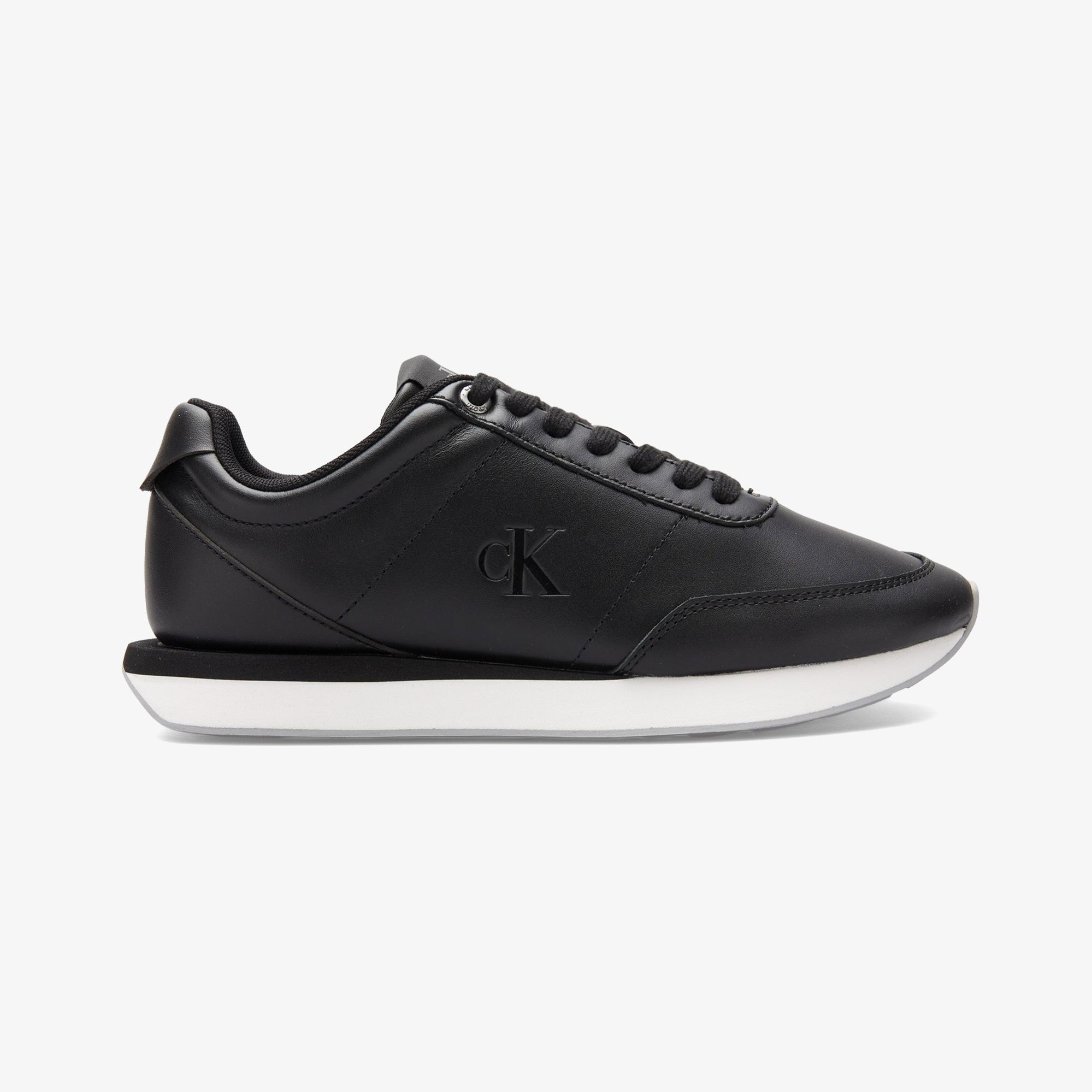 Calvin Klein Retro Runner Lace Up Kadın Siyah Sneaker