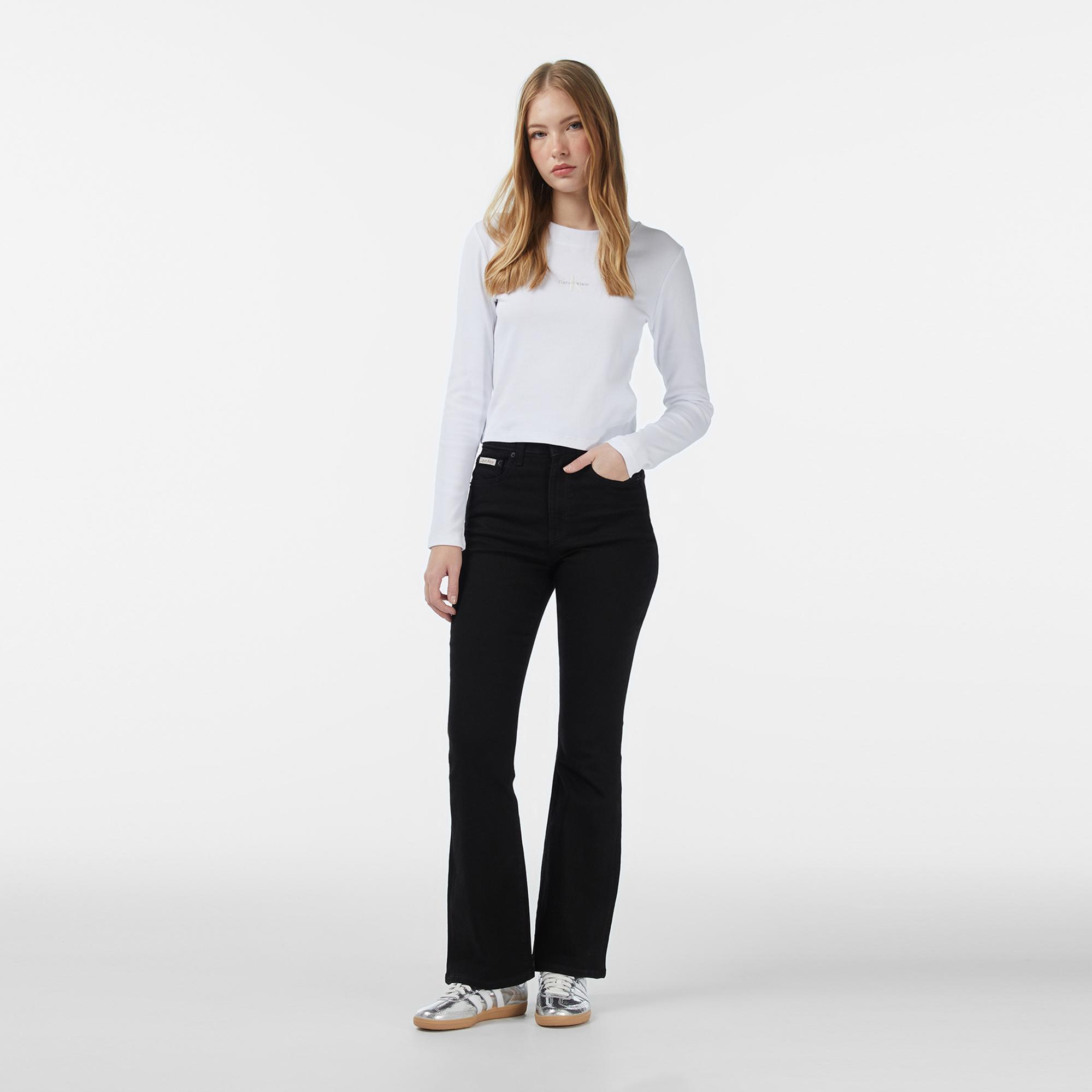 Calvin Klein Monologo Kadın Beyaz T-Shirt