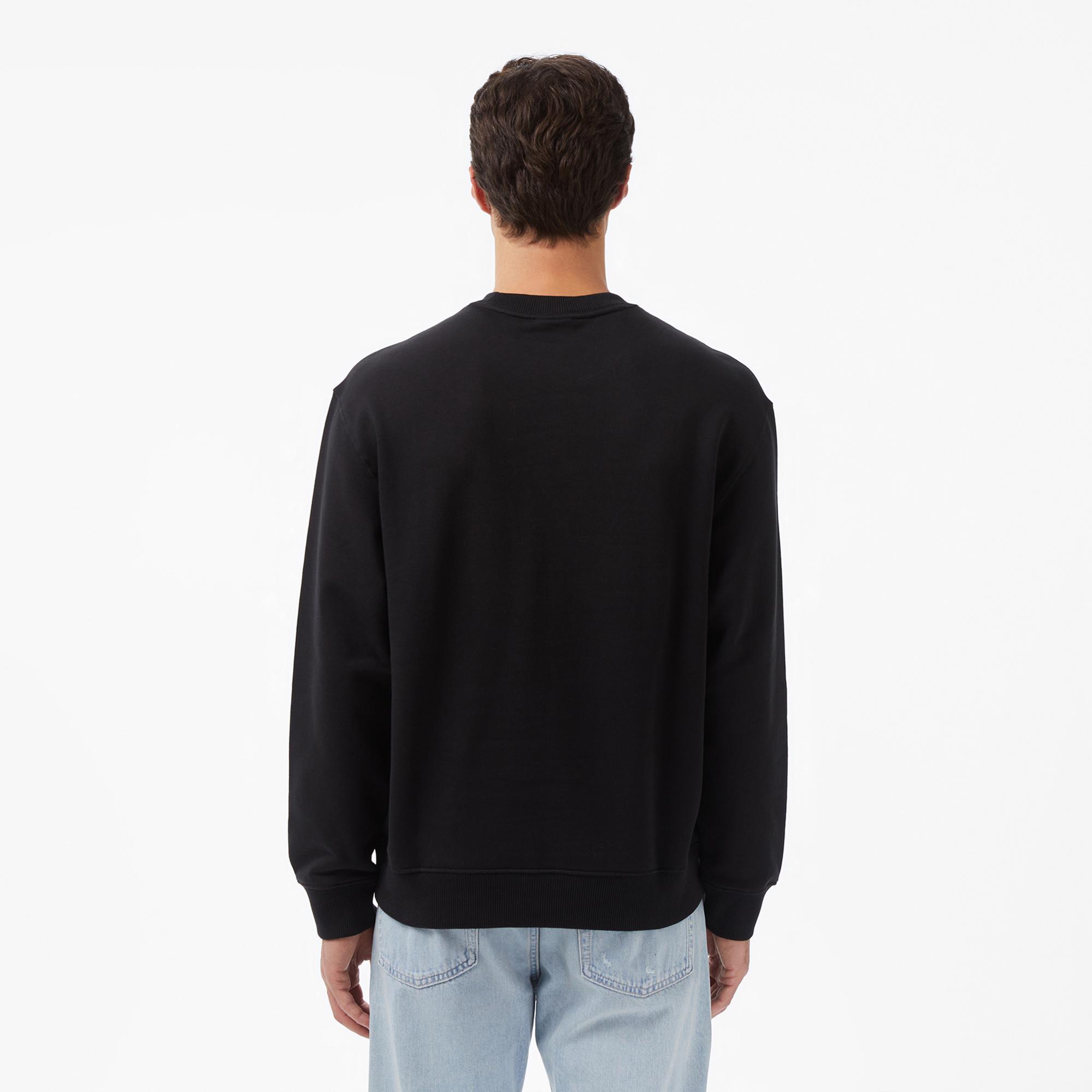 Calvin Klein Terry Bold Graph Erkek Siyah Sweatshirt