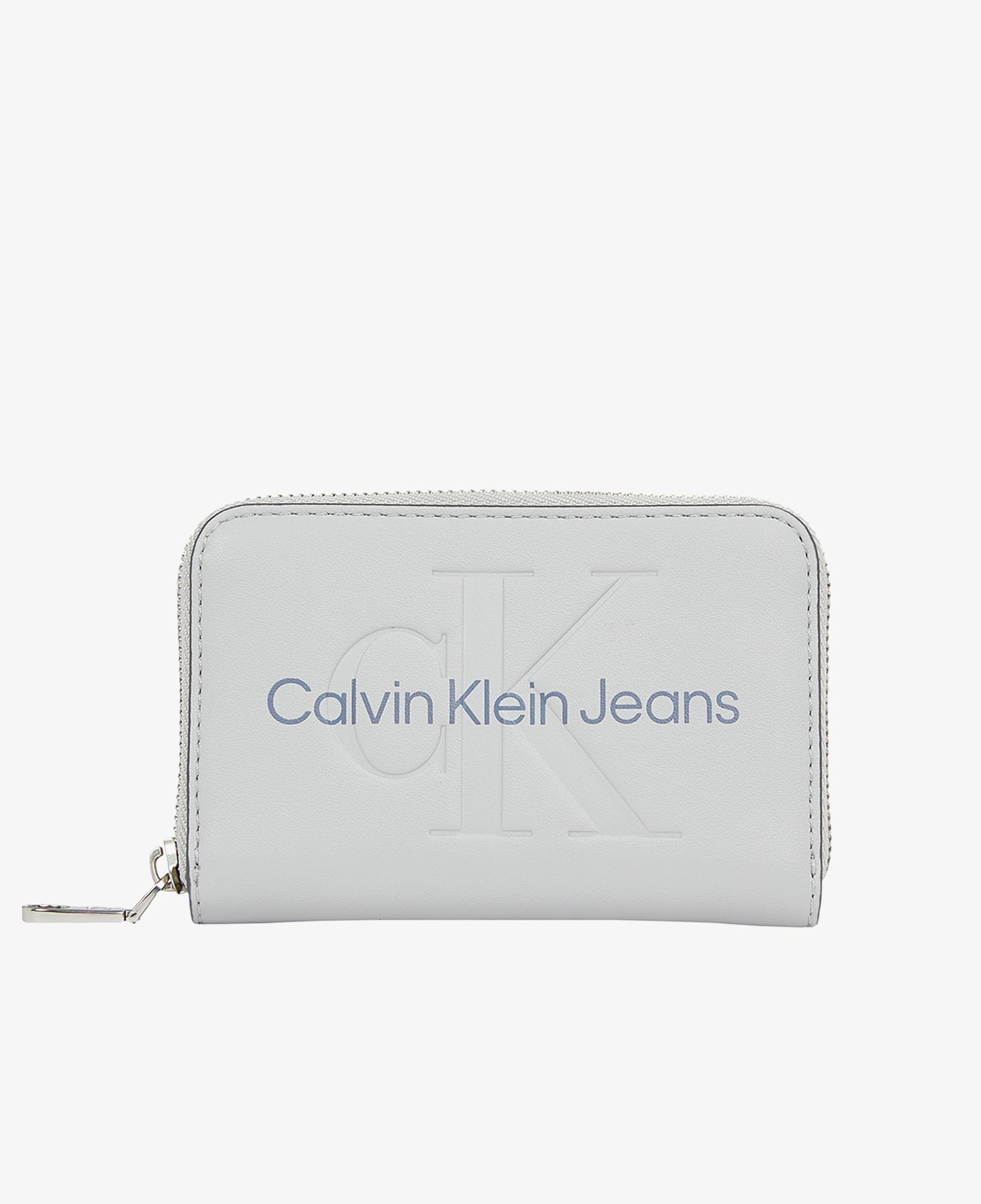Calvin Klein Sculpted Med Zip Around Mono Kadın Gri Cüzdan