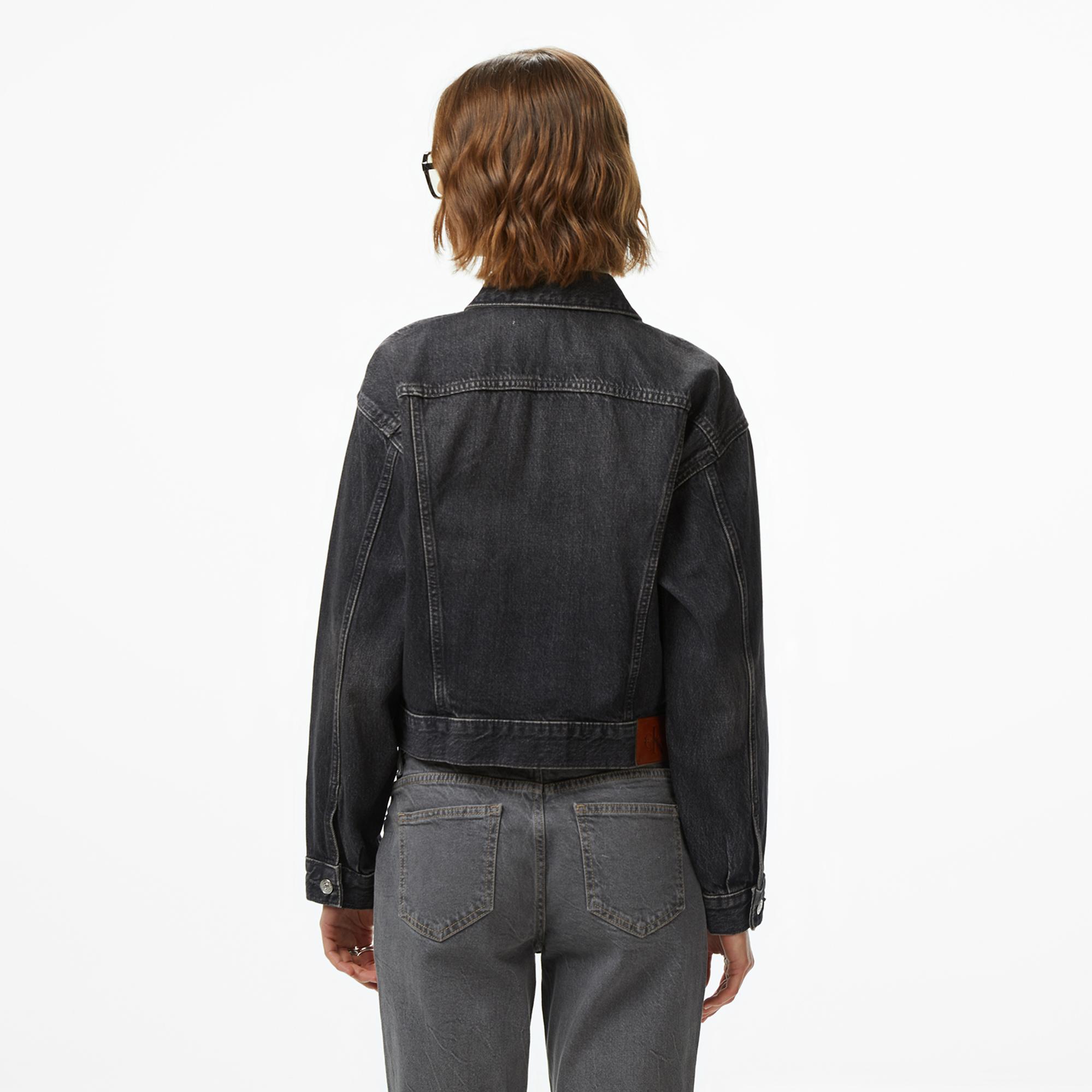 Calvin Klein 90S Trucker Fog Kadın Siyah Ceket