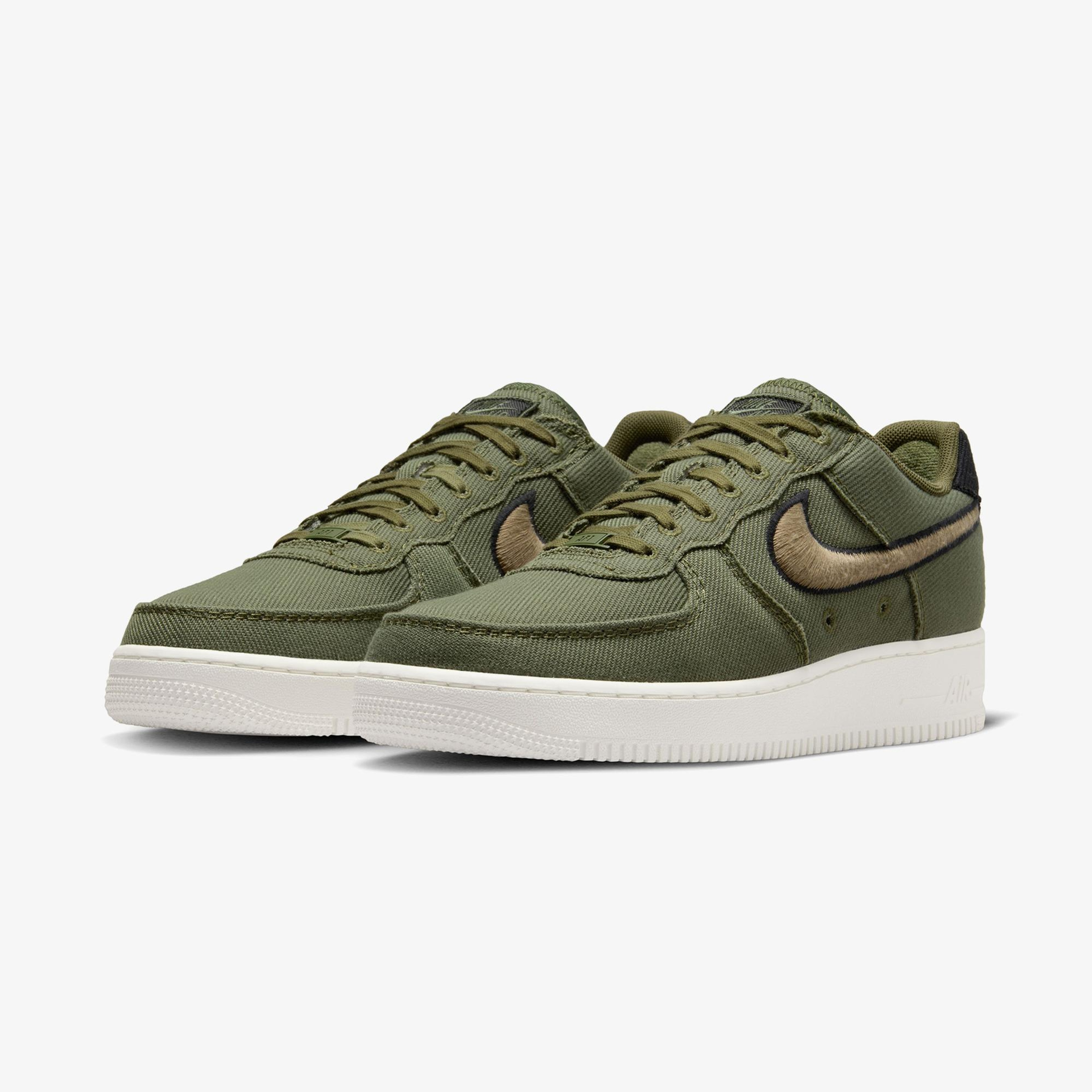 Nike Air Force 1 Low Canvas Erkek Yeşil Spor Ayakkabı