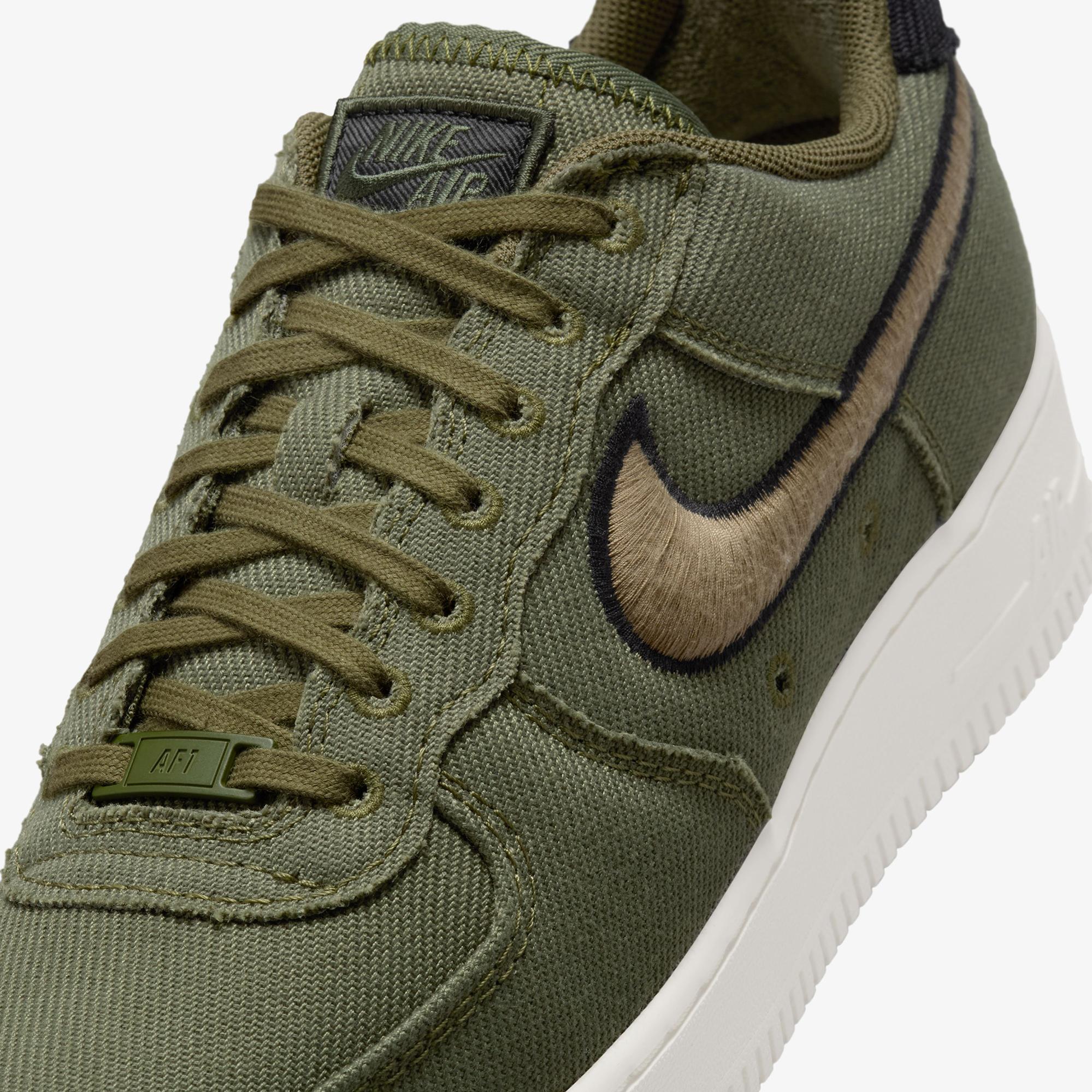 Nike Air Force 1 Low Canvas Erkek Yeşil Spor Ayakkabı