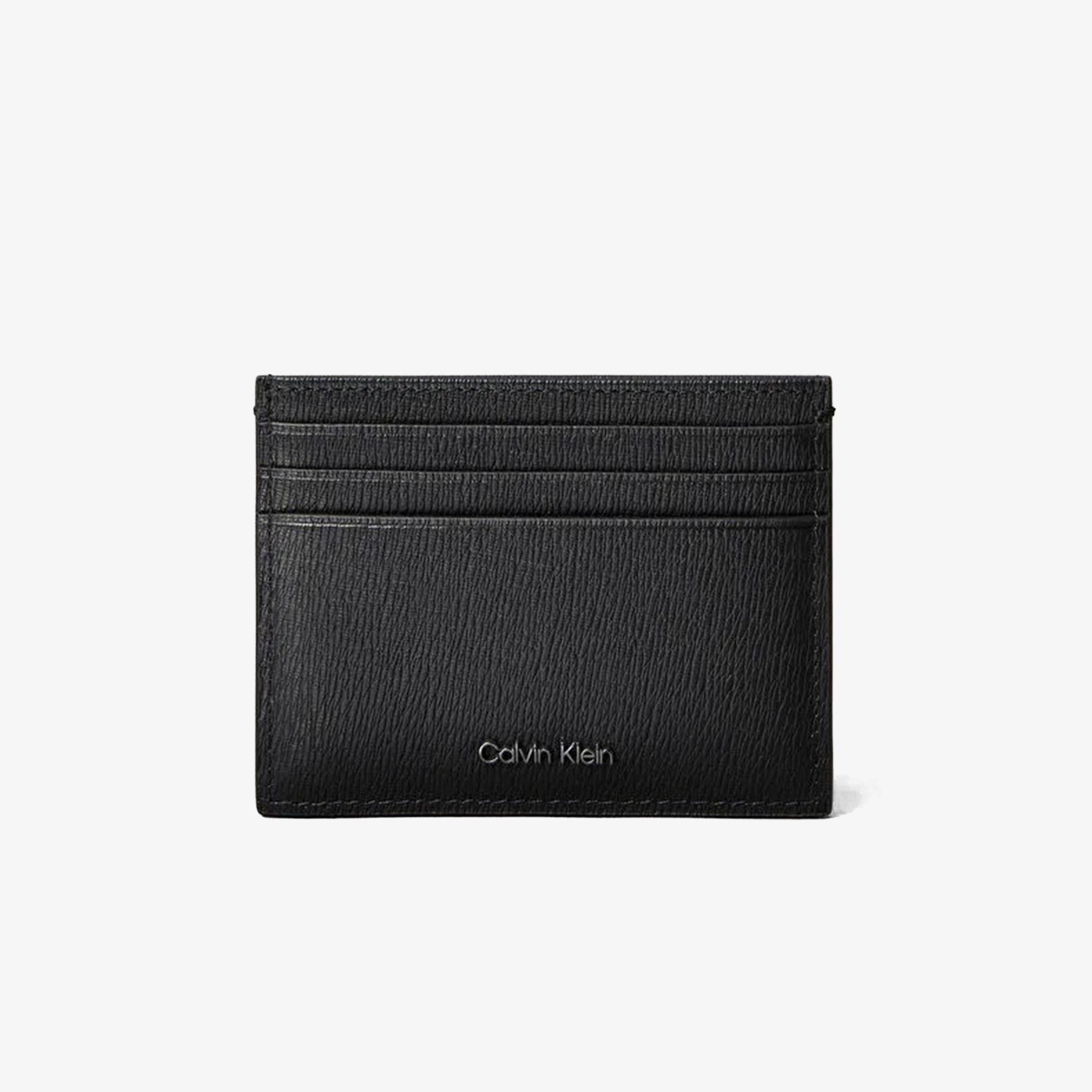 Calvin Klein Saffiano Erkek Siyah Kartlık