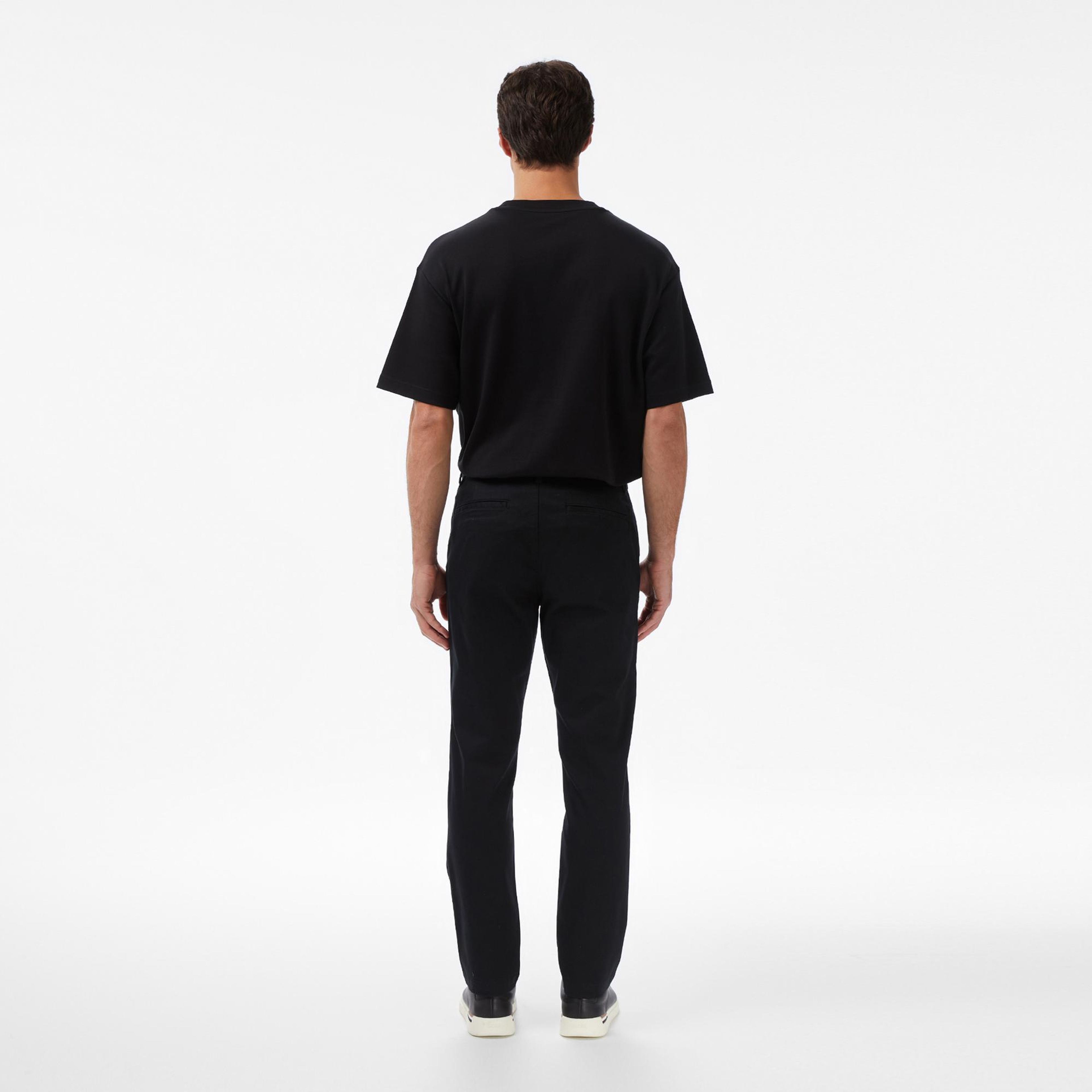 Calvin Klein Slim Cotton Stretch Chino Erkek Siyah Pantolon