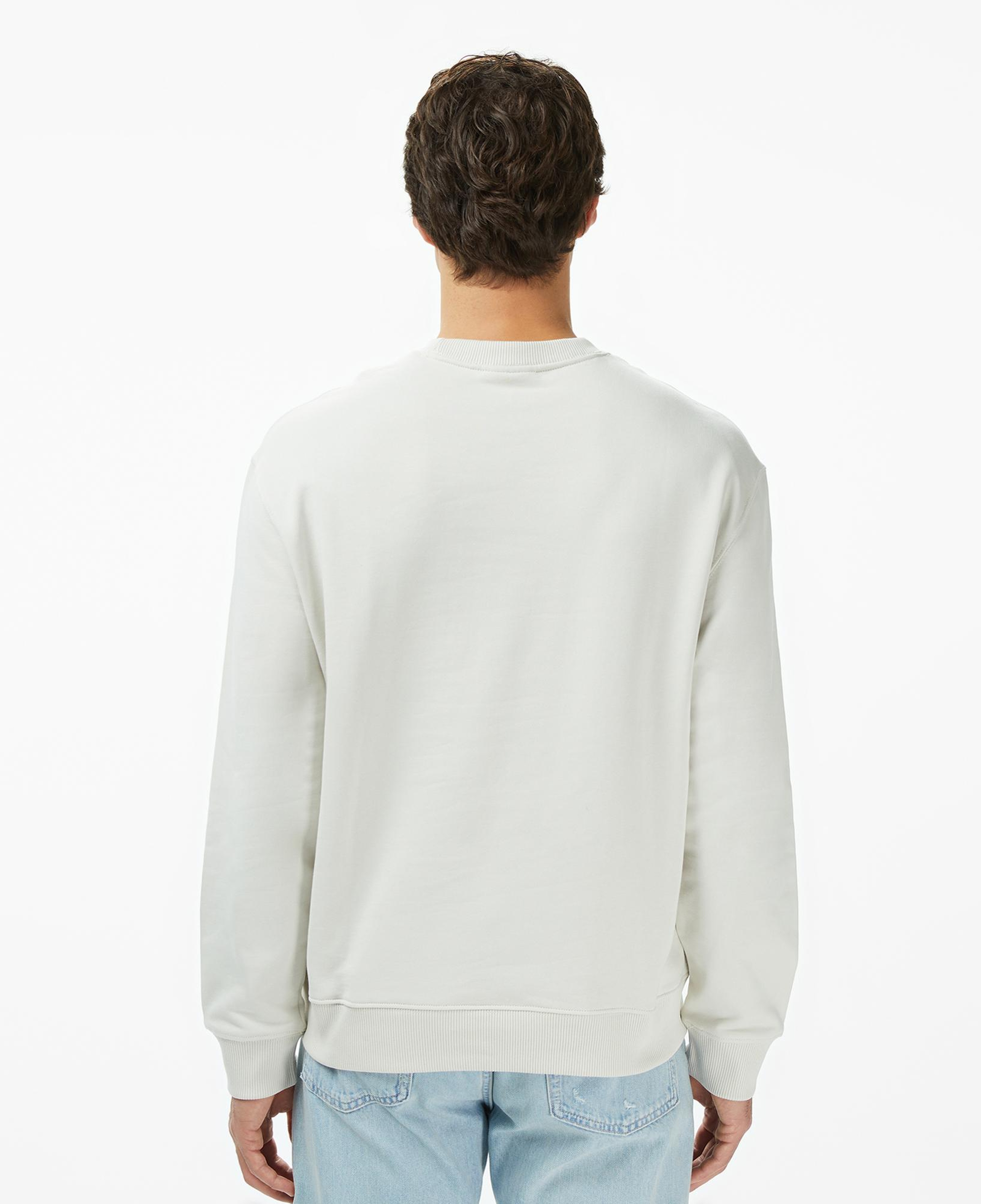 Calvin Klein Terry Monogram Erkek Beyaz Sweatshirt