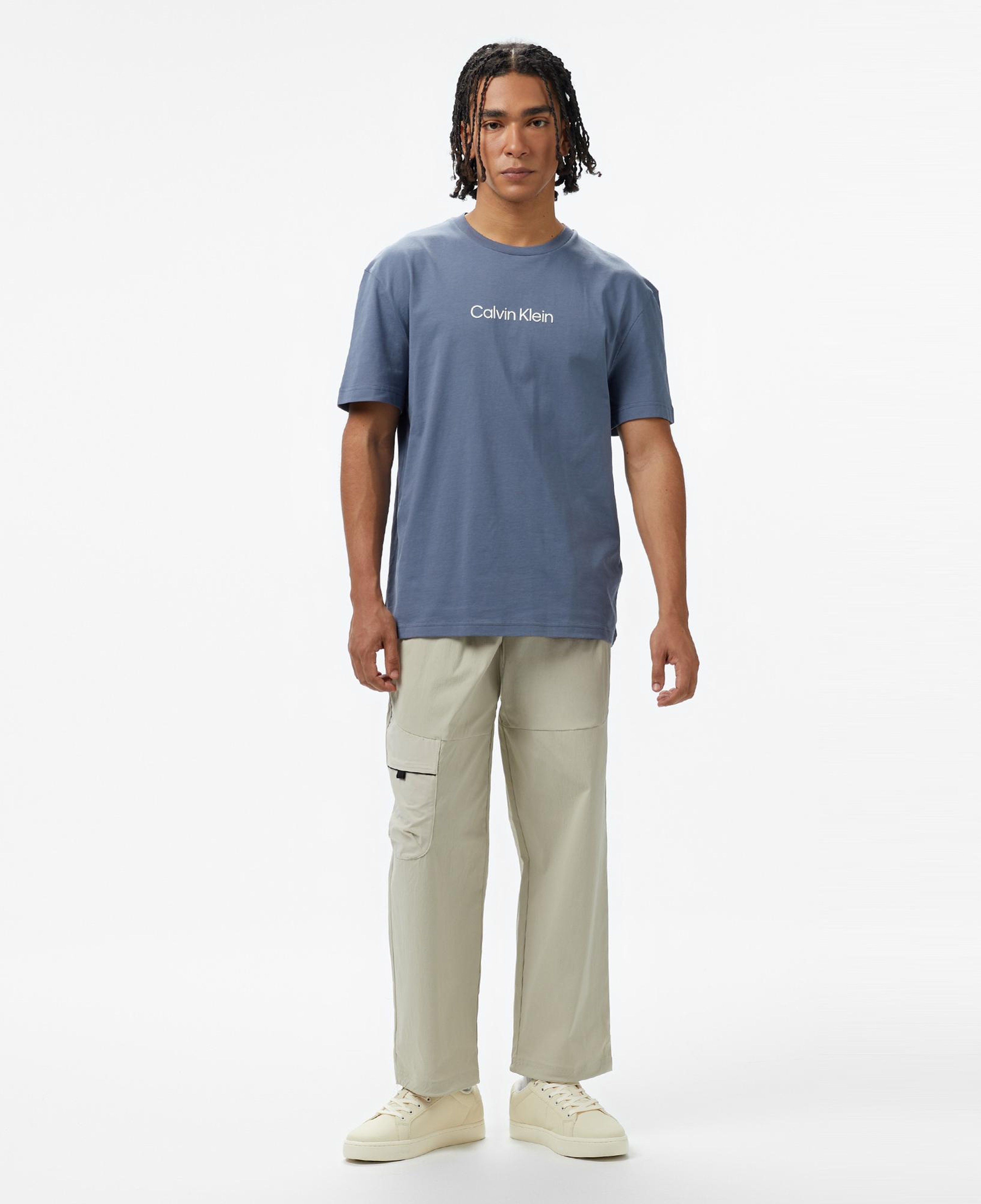 Calvin Klein Hero Logo Comfort Erkek Mavi T-Shirt