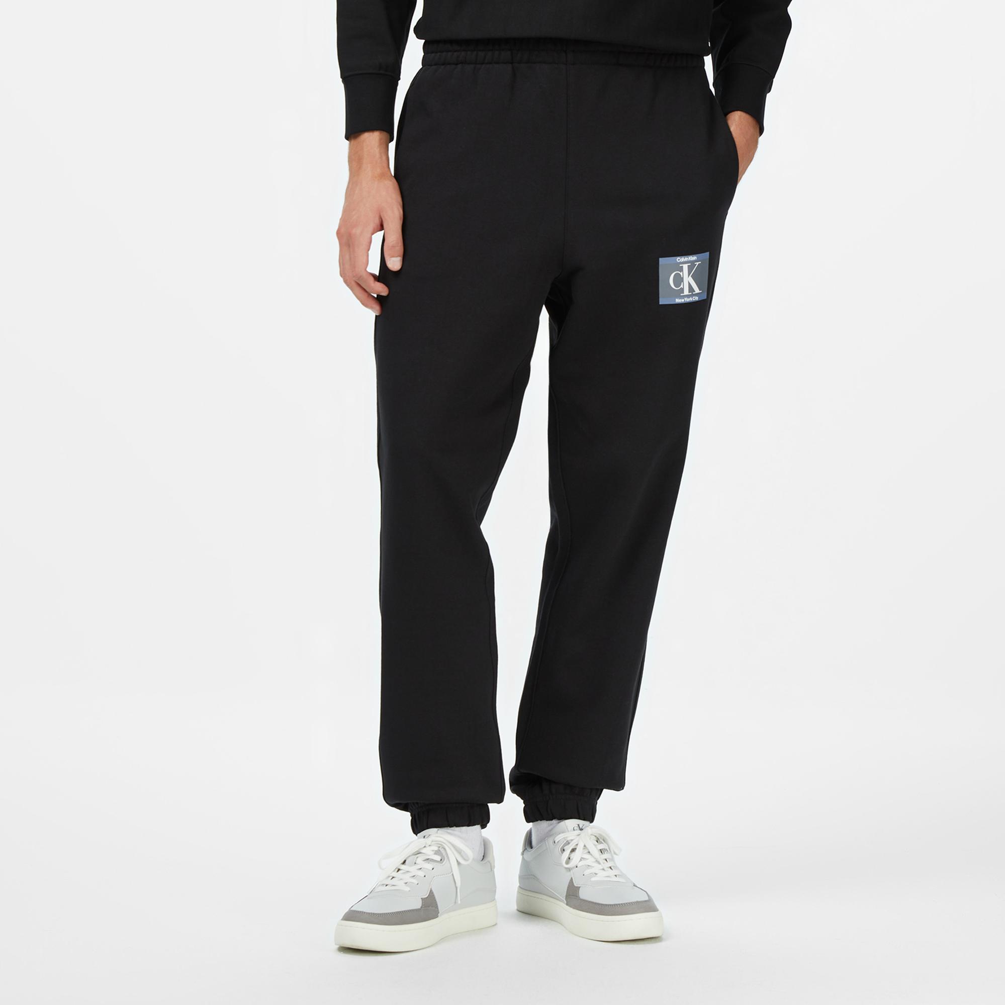 Calvin Klein Terry Graphic Jogger Erkek Siyah Eşofman Altı