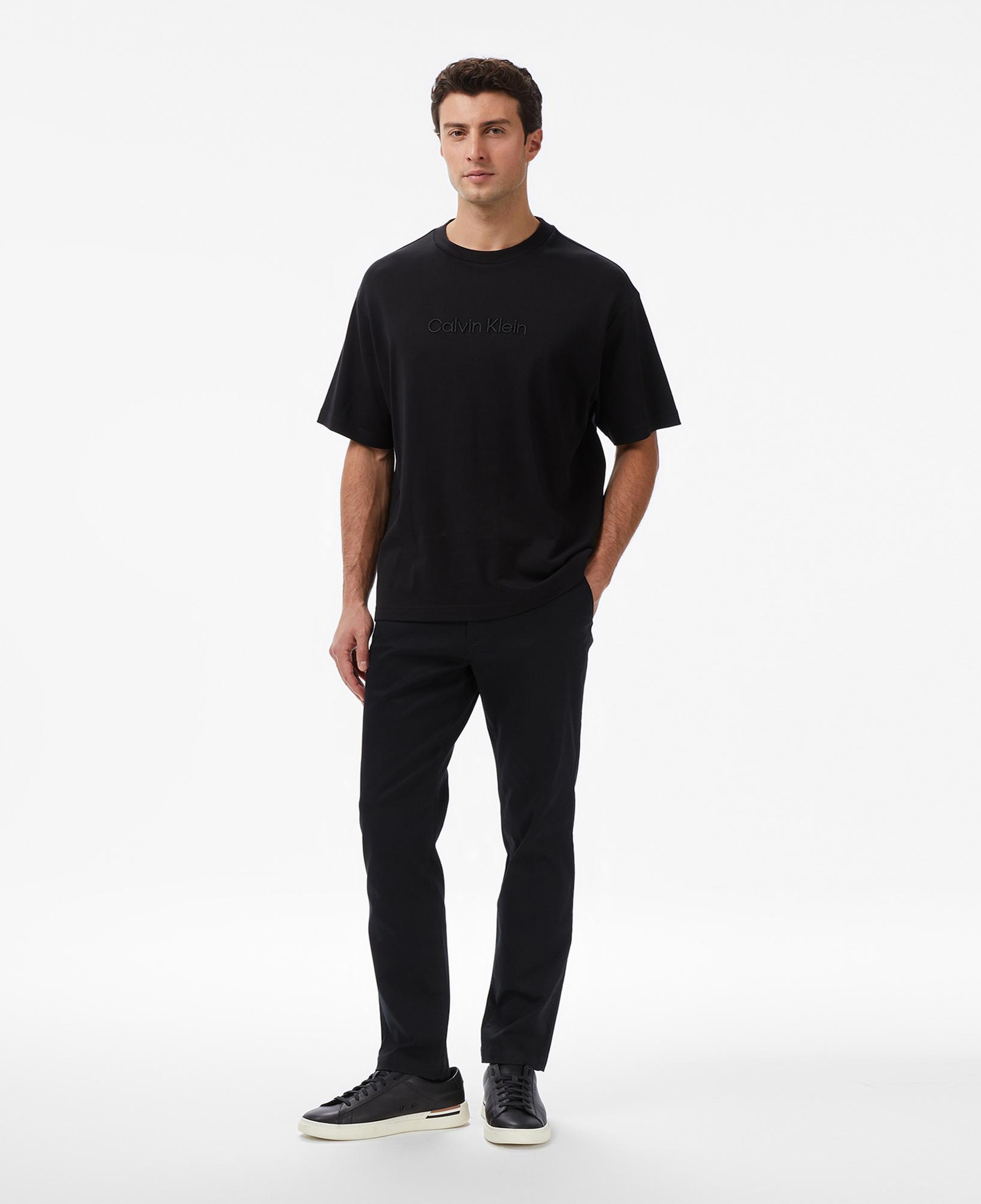 Calvin Klein Slim Cotton Stretch Chino Erkek Siyah Pantolon
