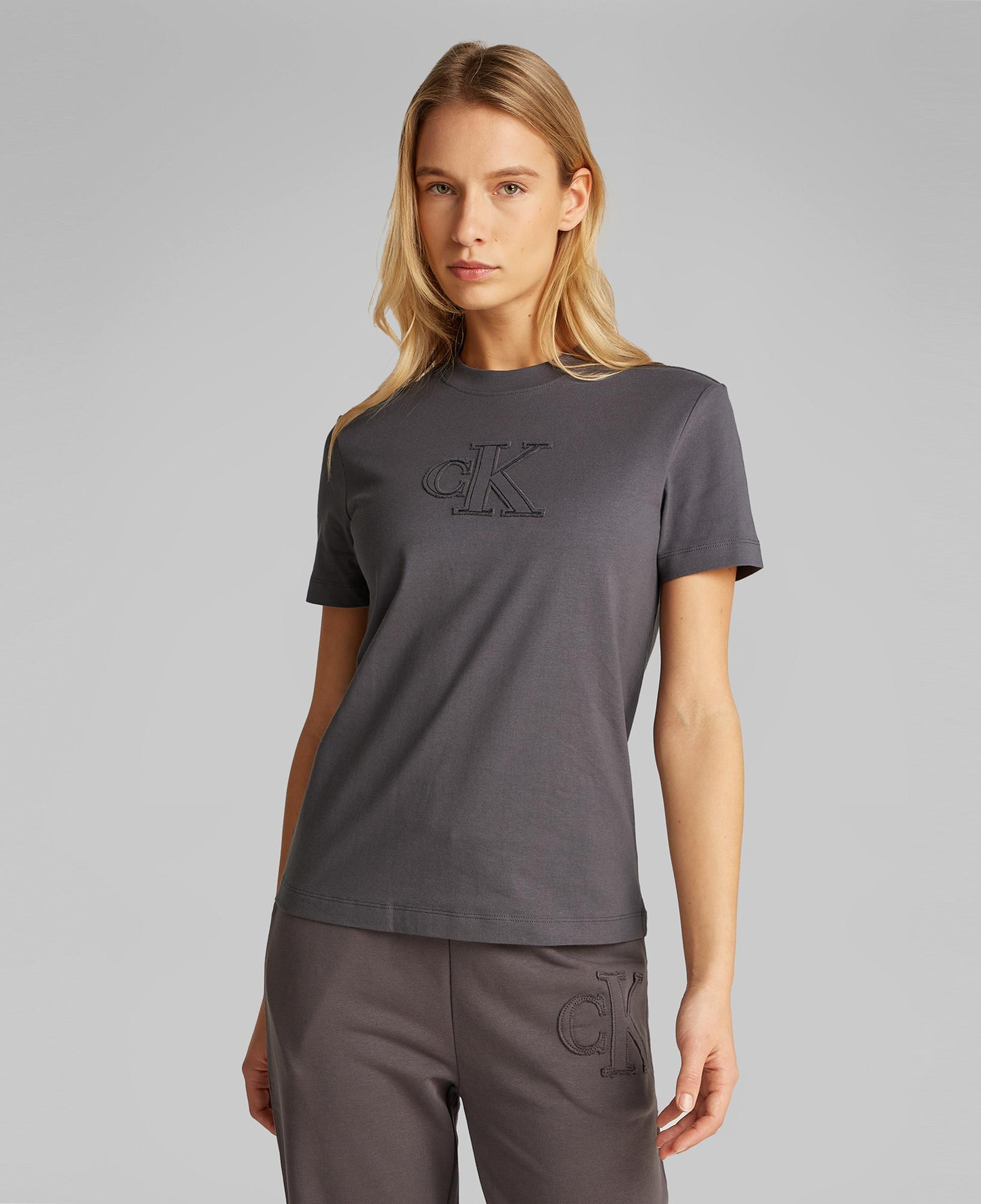 Calvin Klein Regular Kadın Gri T-Shirt