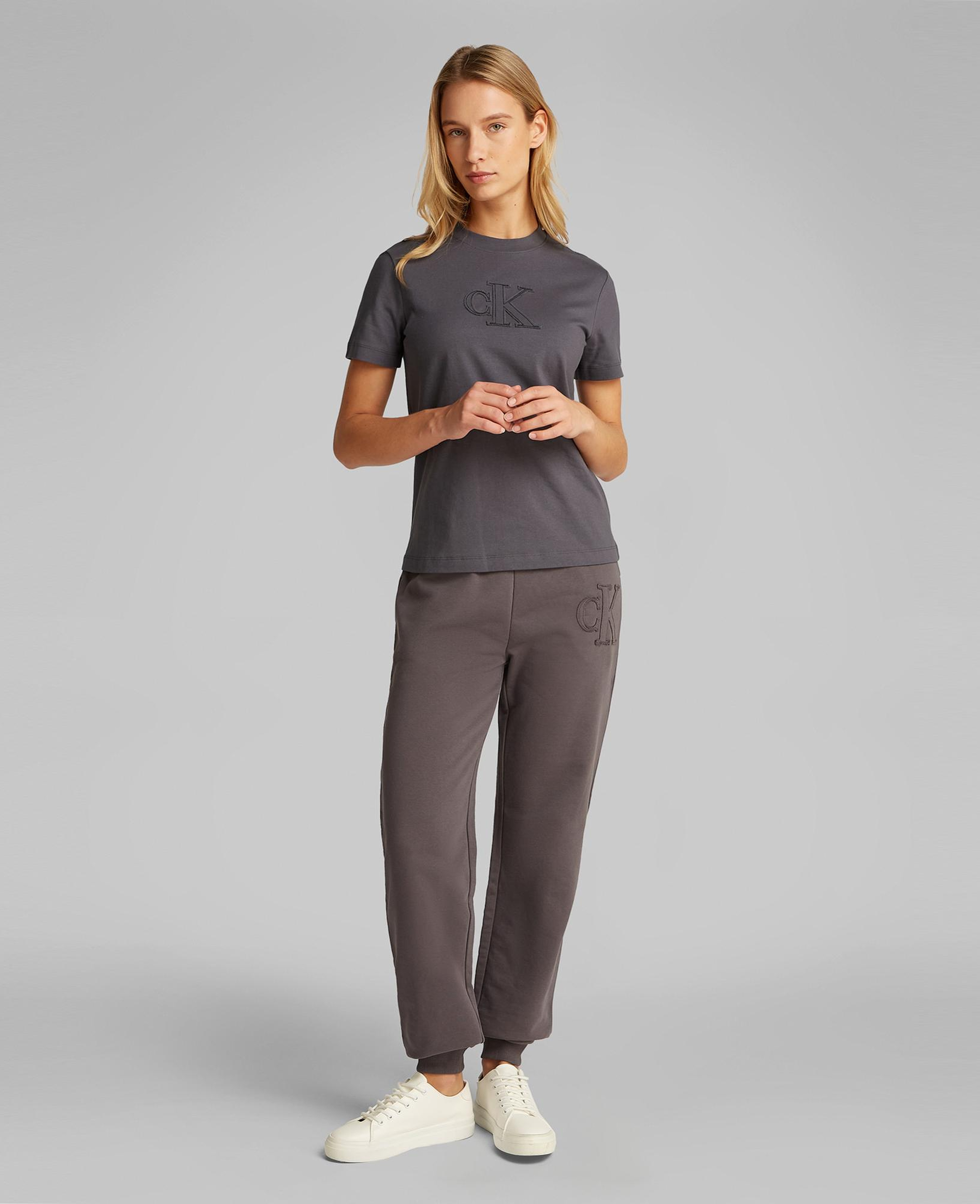 Calvin Klein Regular Kadın Gri T-Shirt