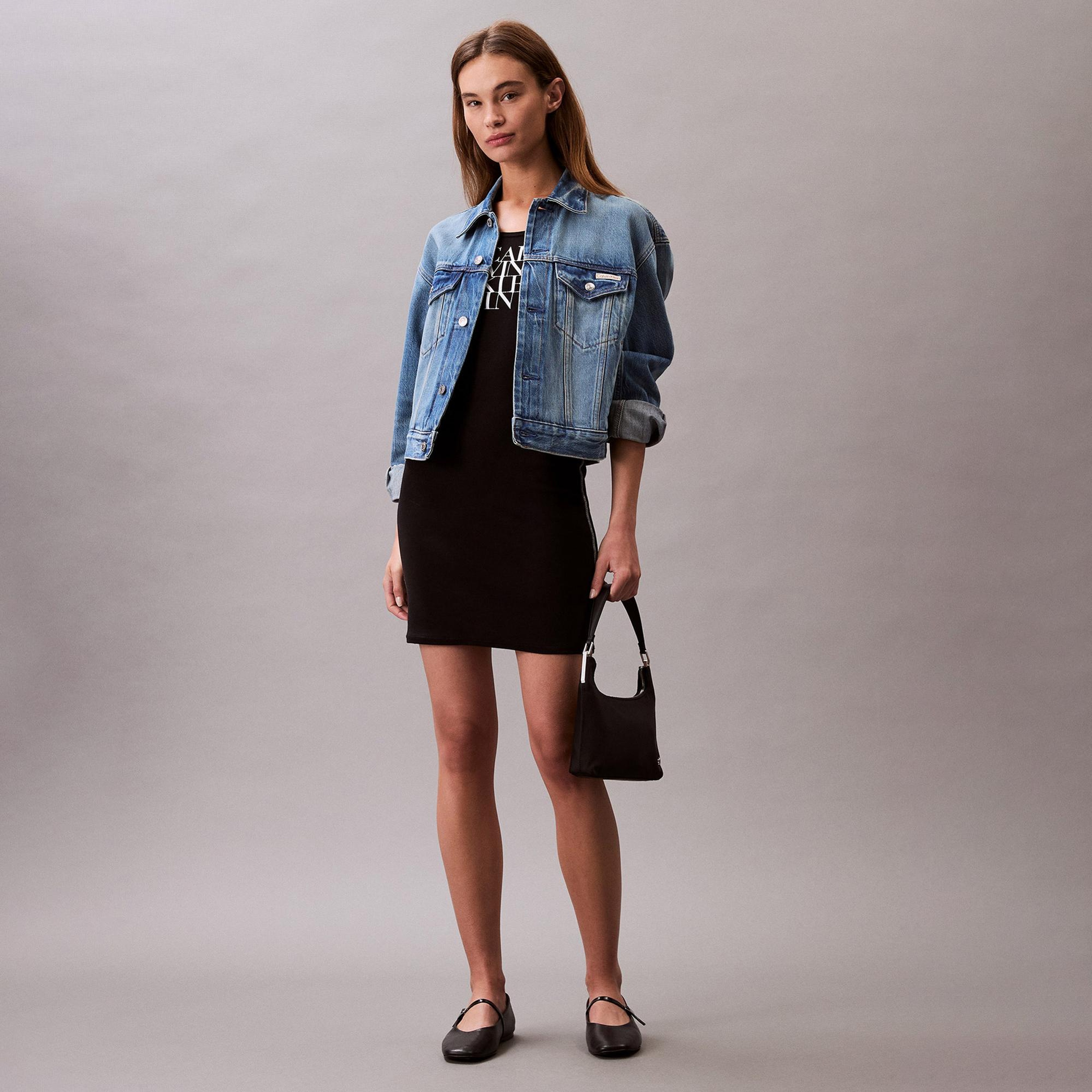 Calvin Klein Tank Kadın Siyah Elbise