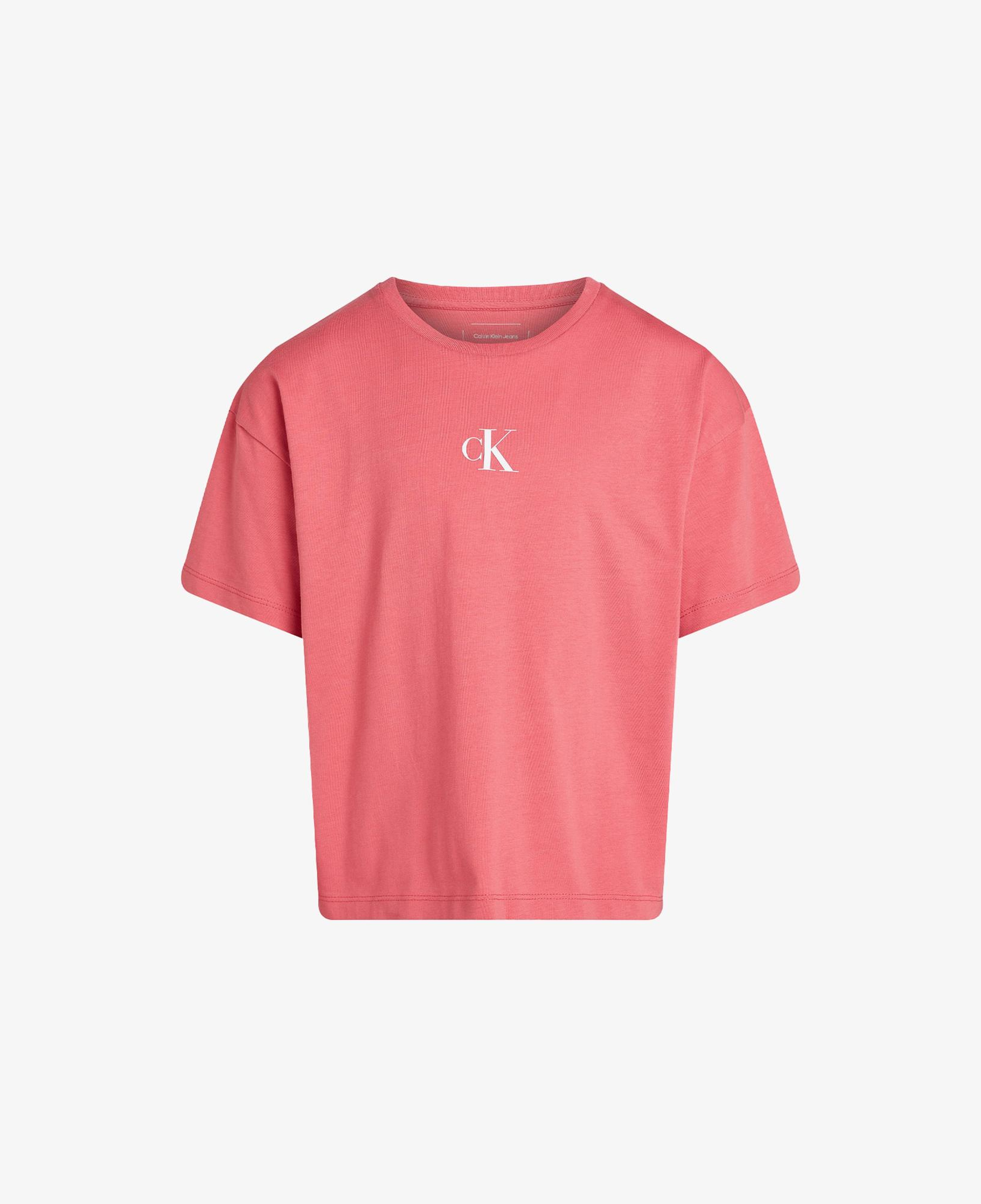 Calvin Klein Boxy Çocuk Pembe T-Shirt