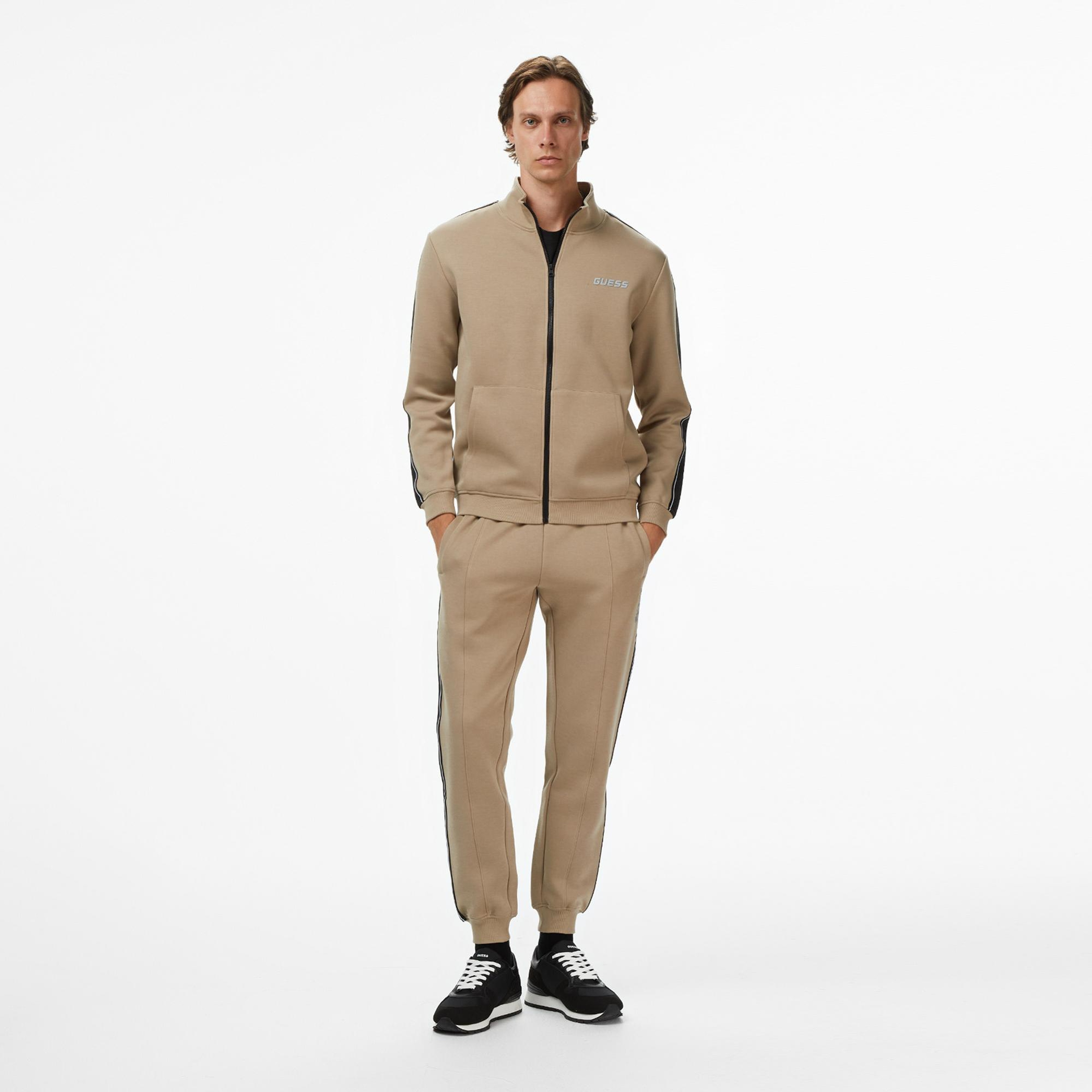 Guess Mickey Erkek Bej Sweatshirt