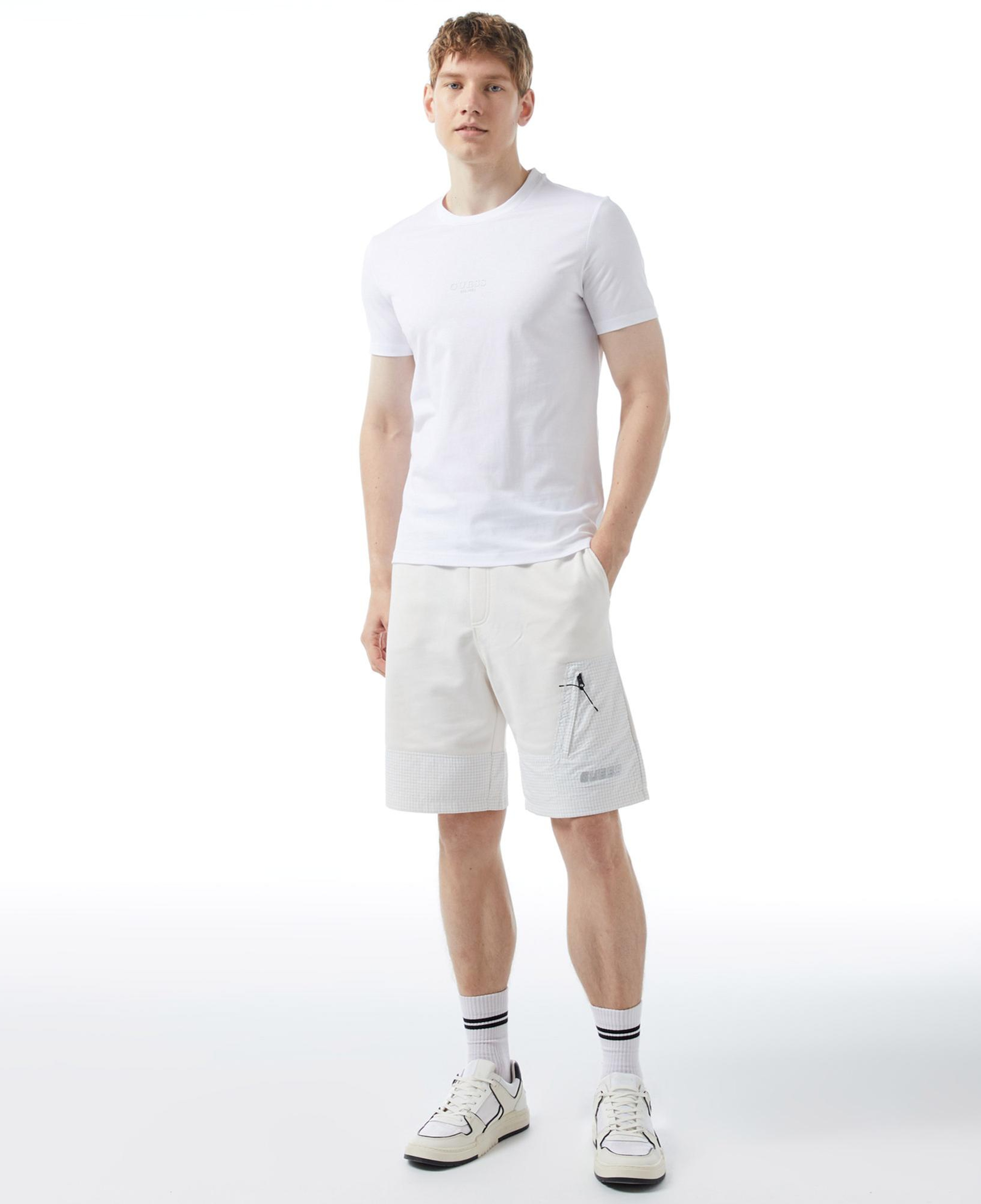 Guess Mid Organic Stream Erkek Beyaz T-Shirt