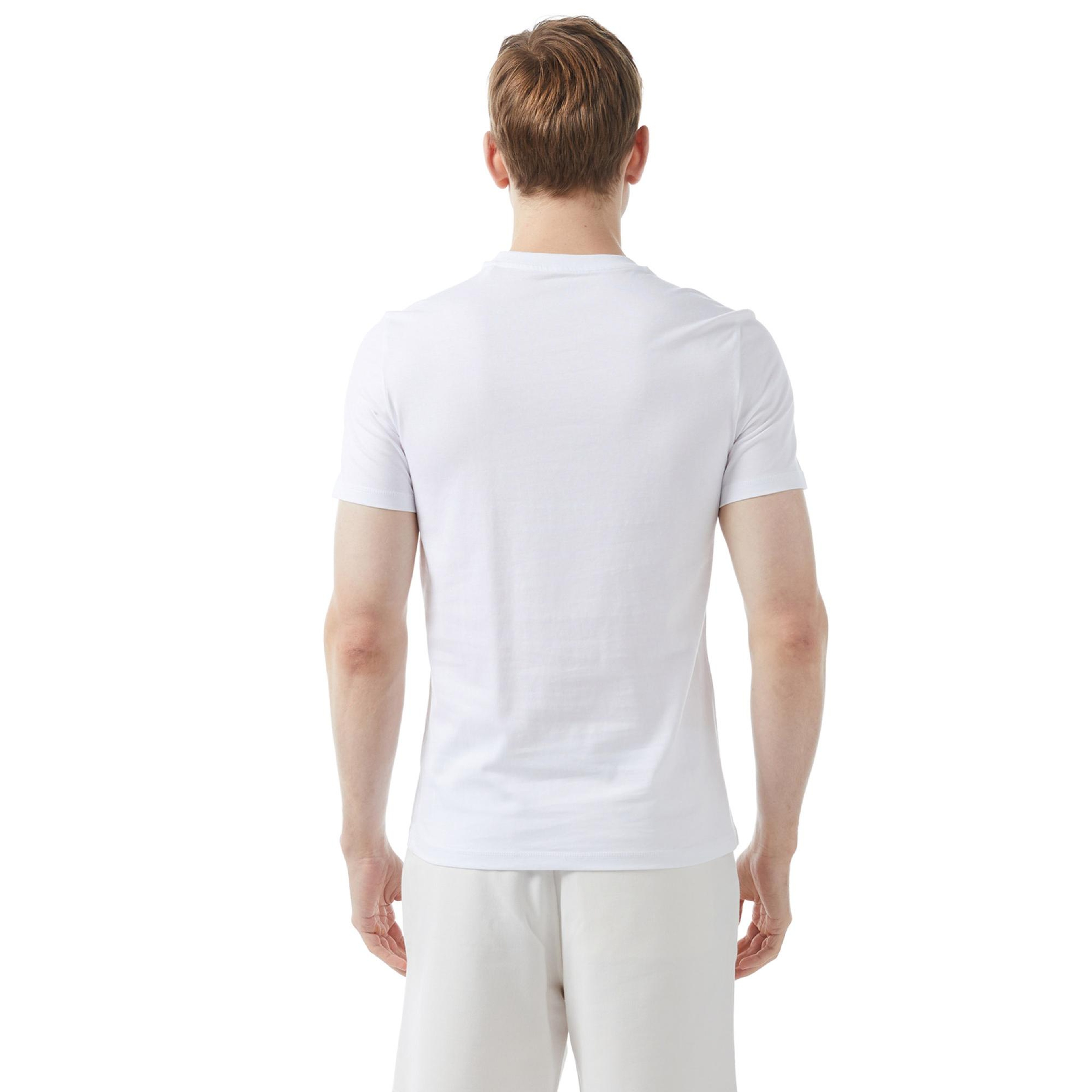 Guess Mid Organic Stream Erkek Beyaz T-Shirt