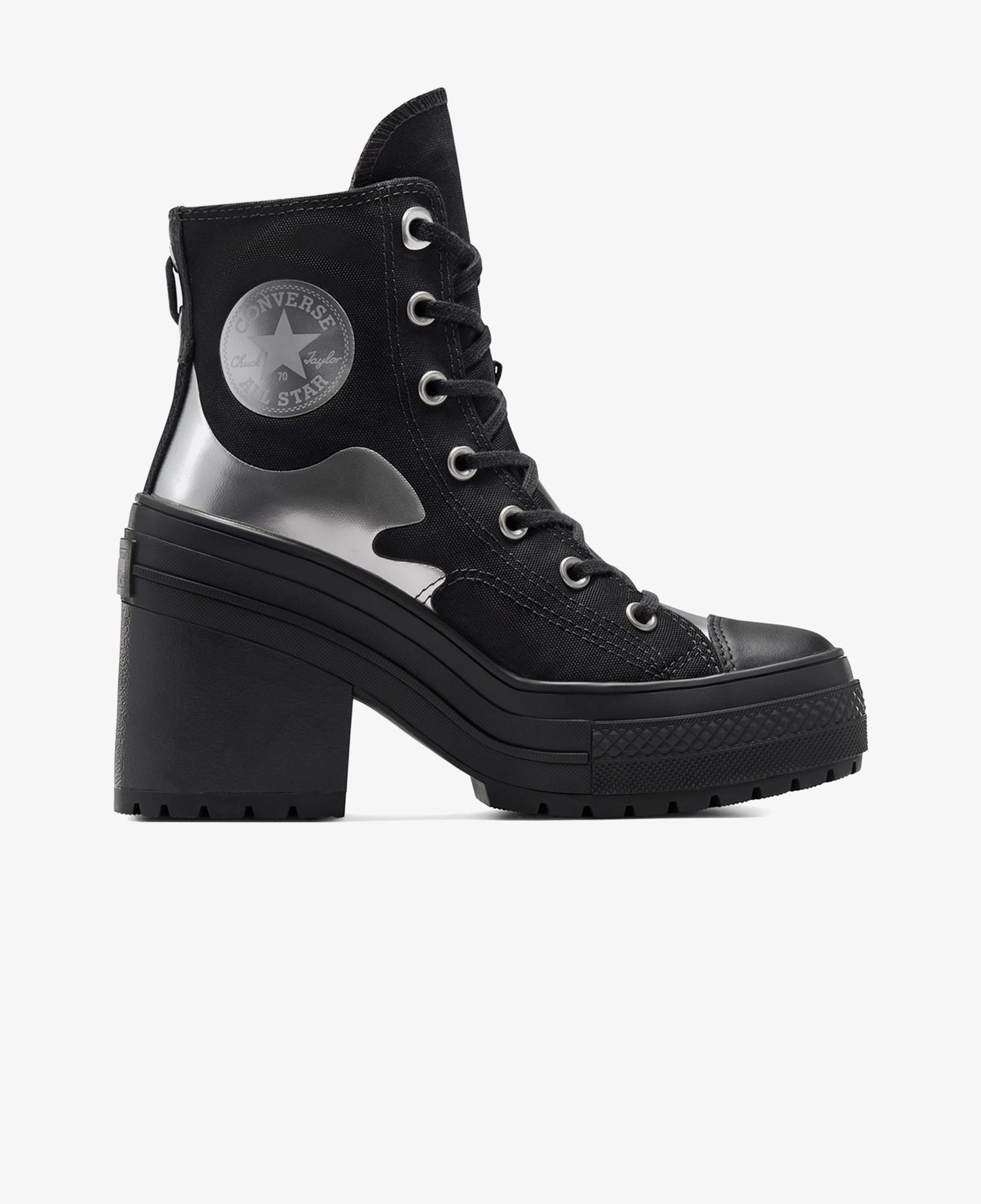 Converse Chuck 70 De Luxe Heel Kadın Siyah Platform Sneaker