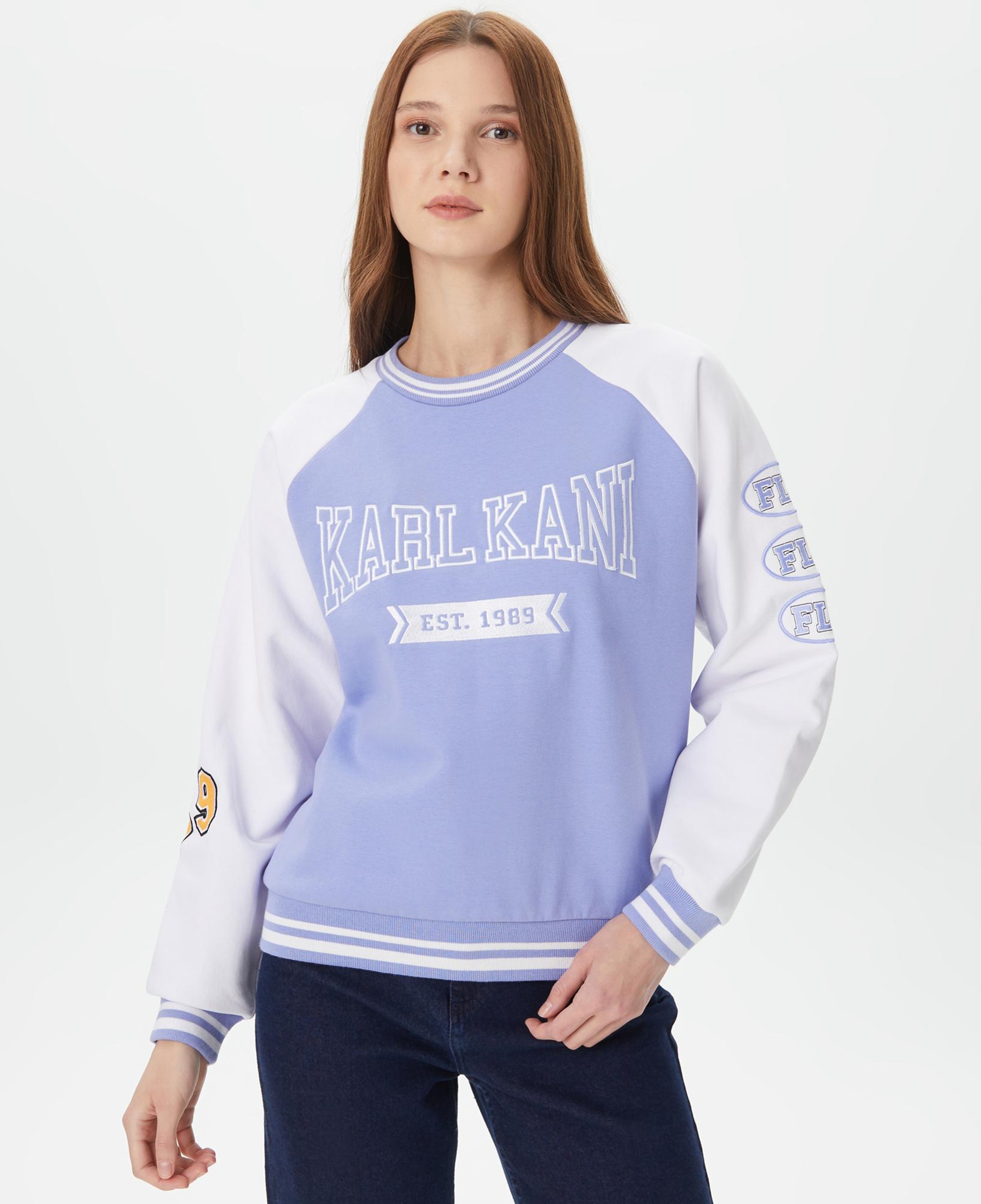 Karl Kani Signature Erkek Mavi Sweatshirt