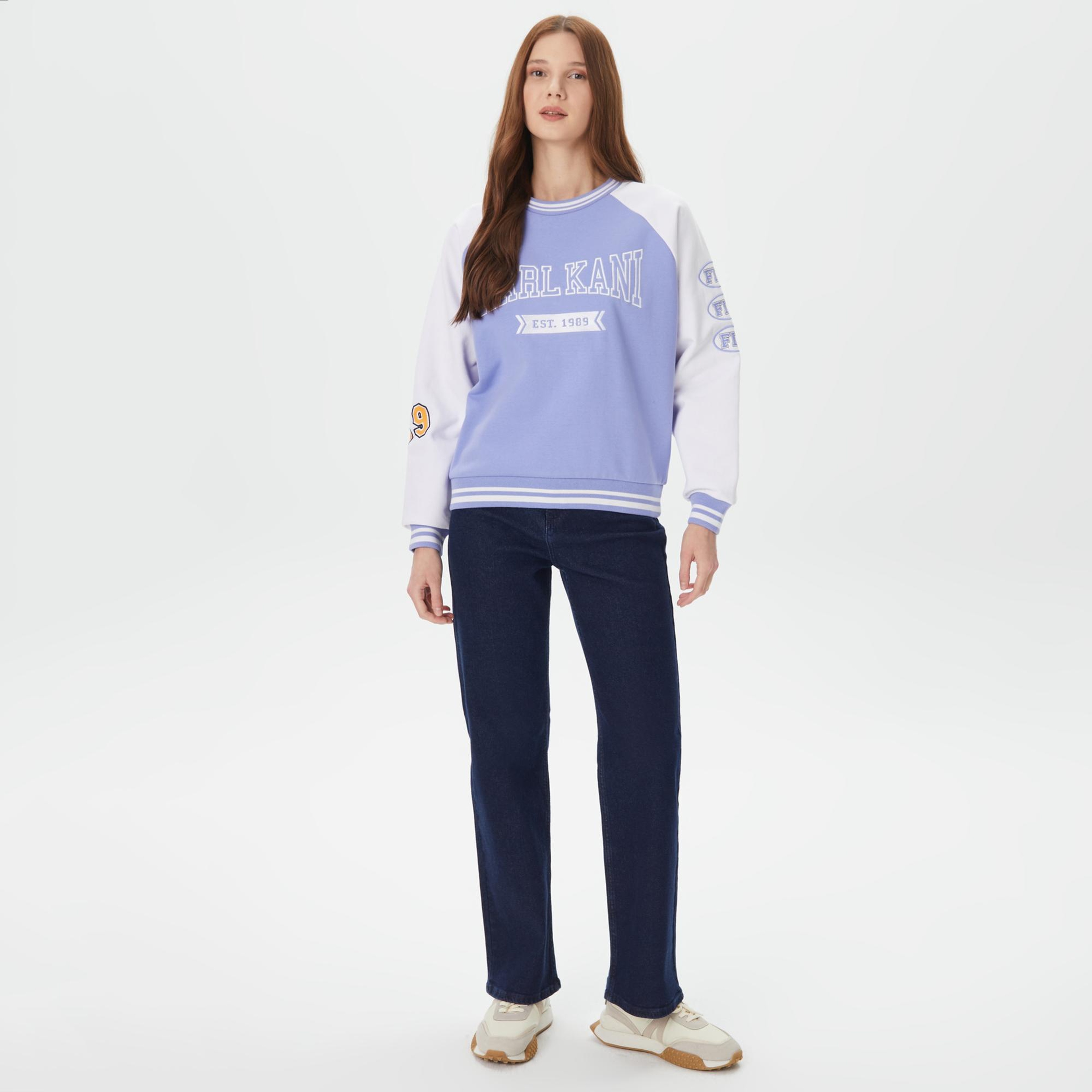 Karl Kani Signature Erkek Mavi Sweatshirt