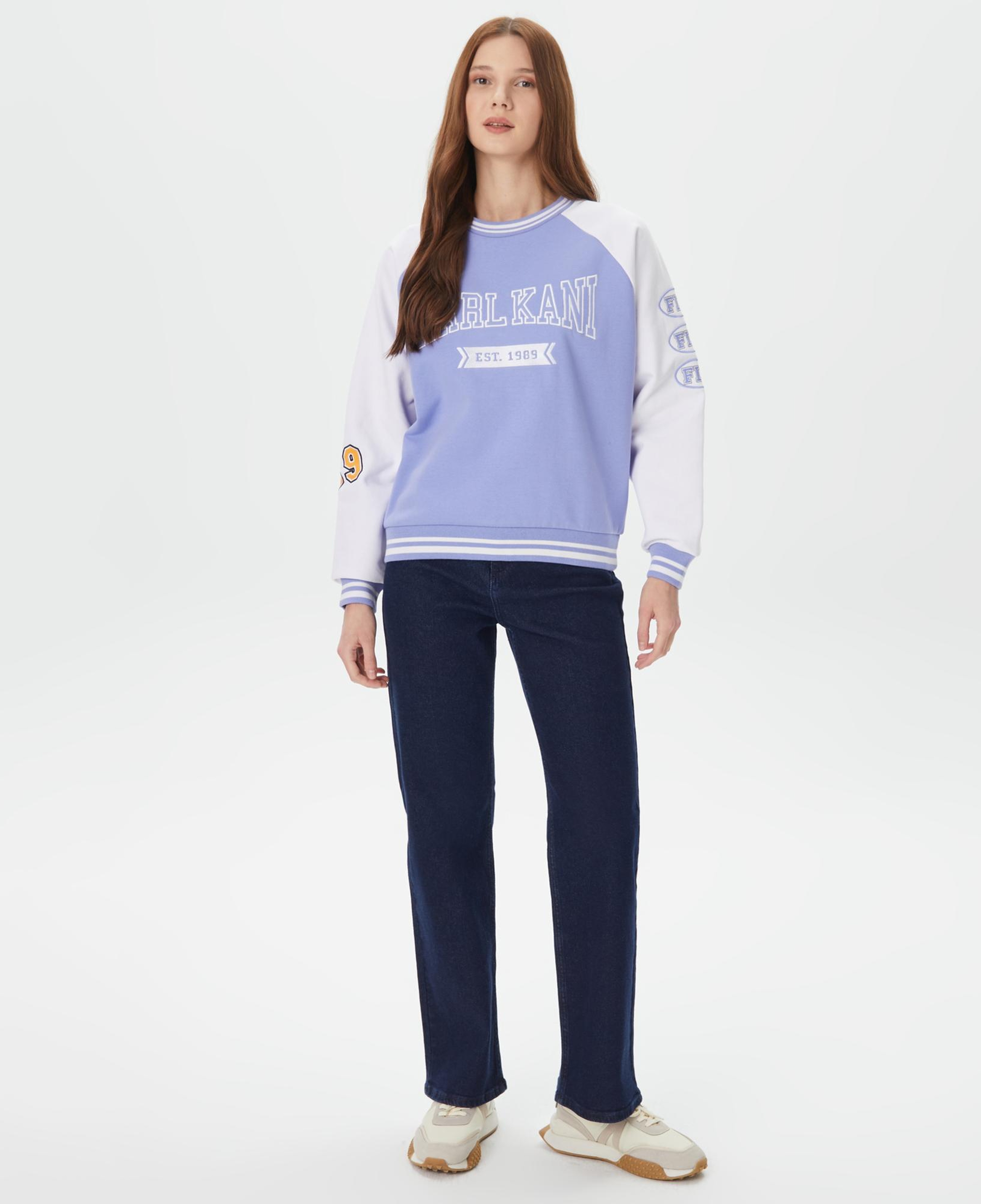 Karl Kani Signature Erkek Mavi Sweatshirt