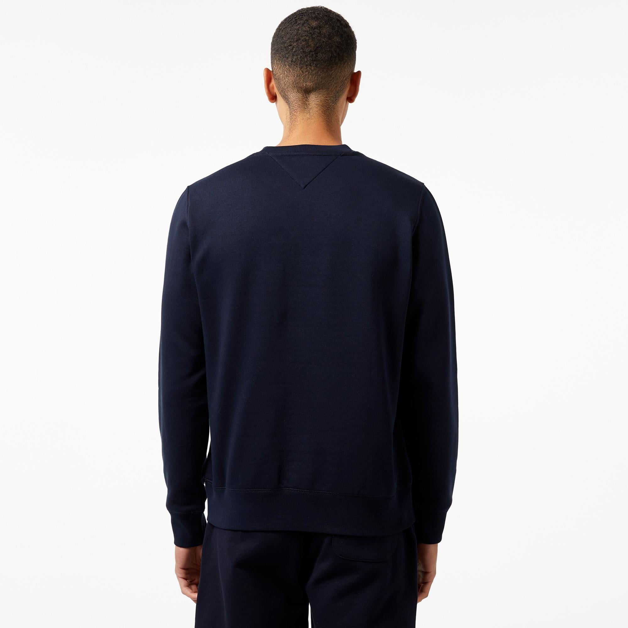 Tommy Hilfiger Tommy Logo Erkek Lacivert Sweatshirt