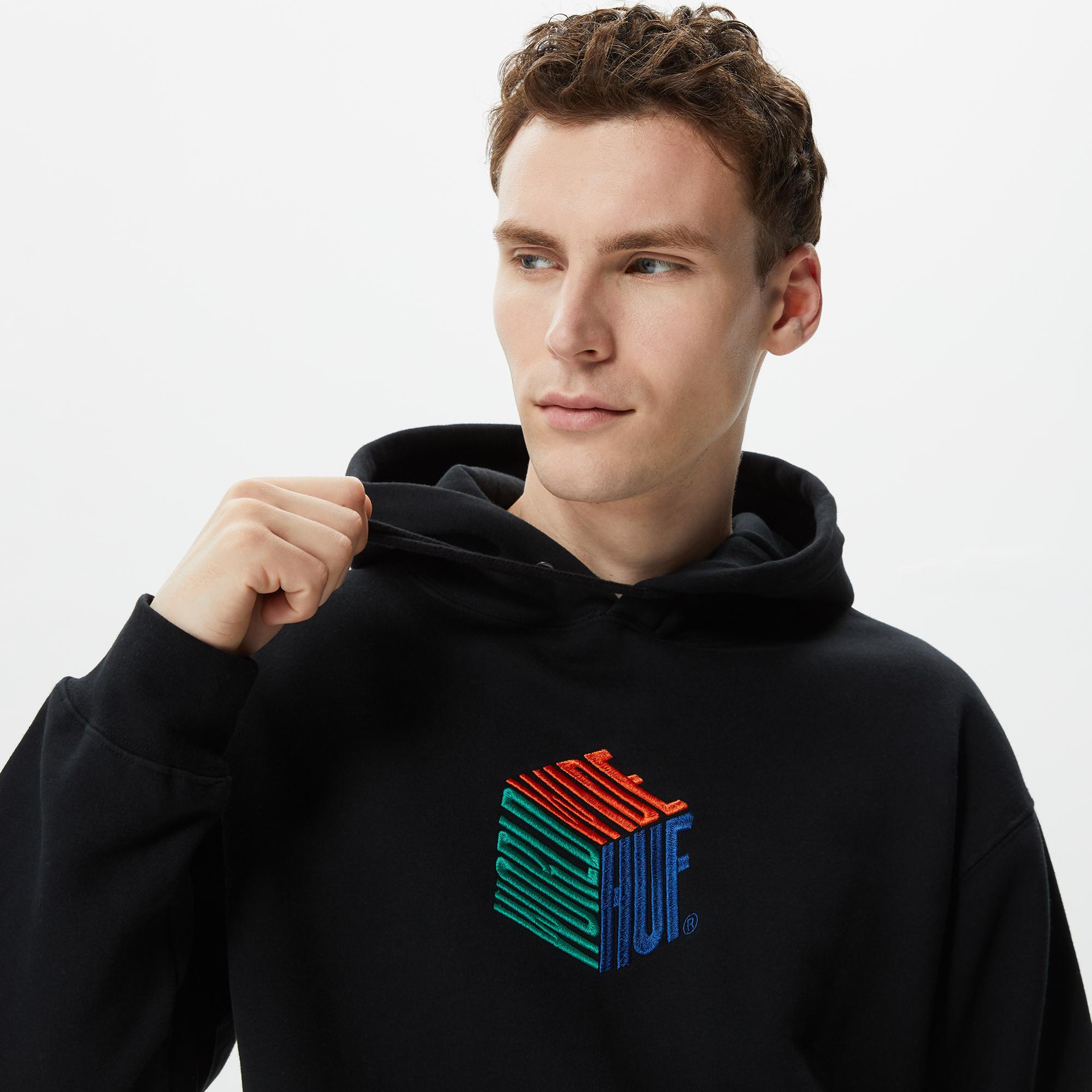 Huf Dimensions Erkek Siyah Hoodie