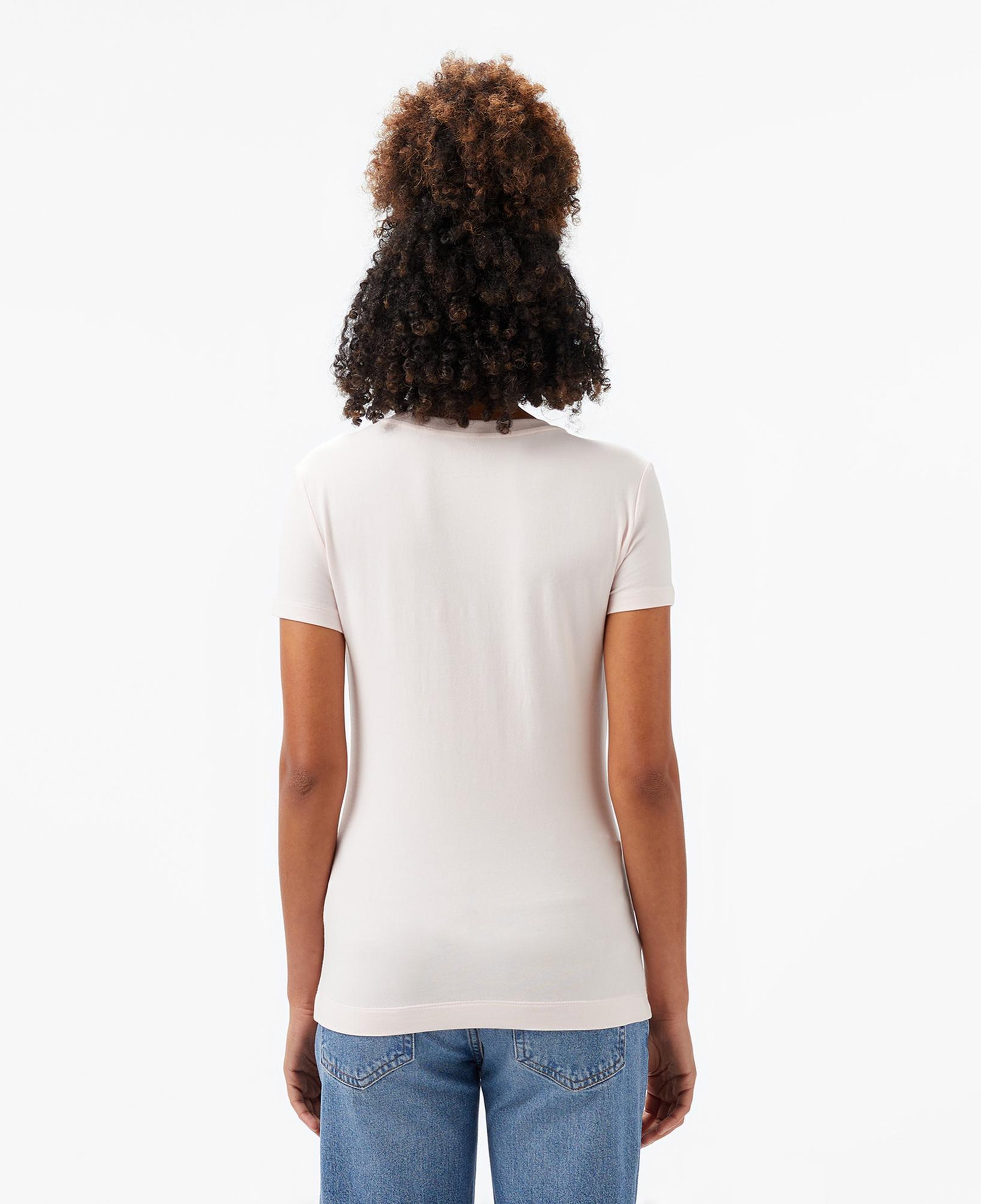 Guess Logo Kadın Beyaz T-Shirt