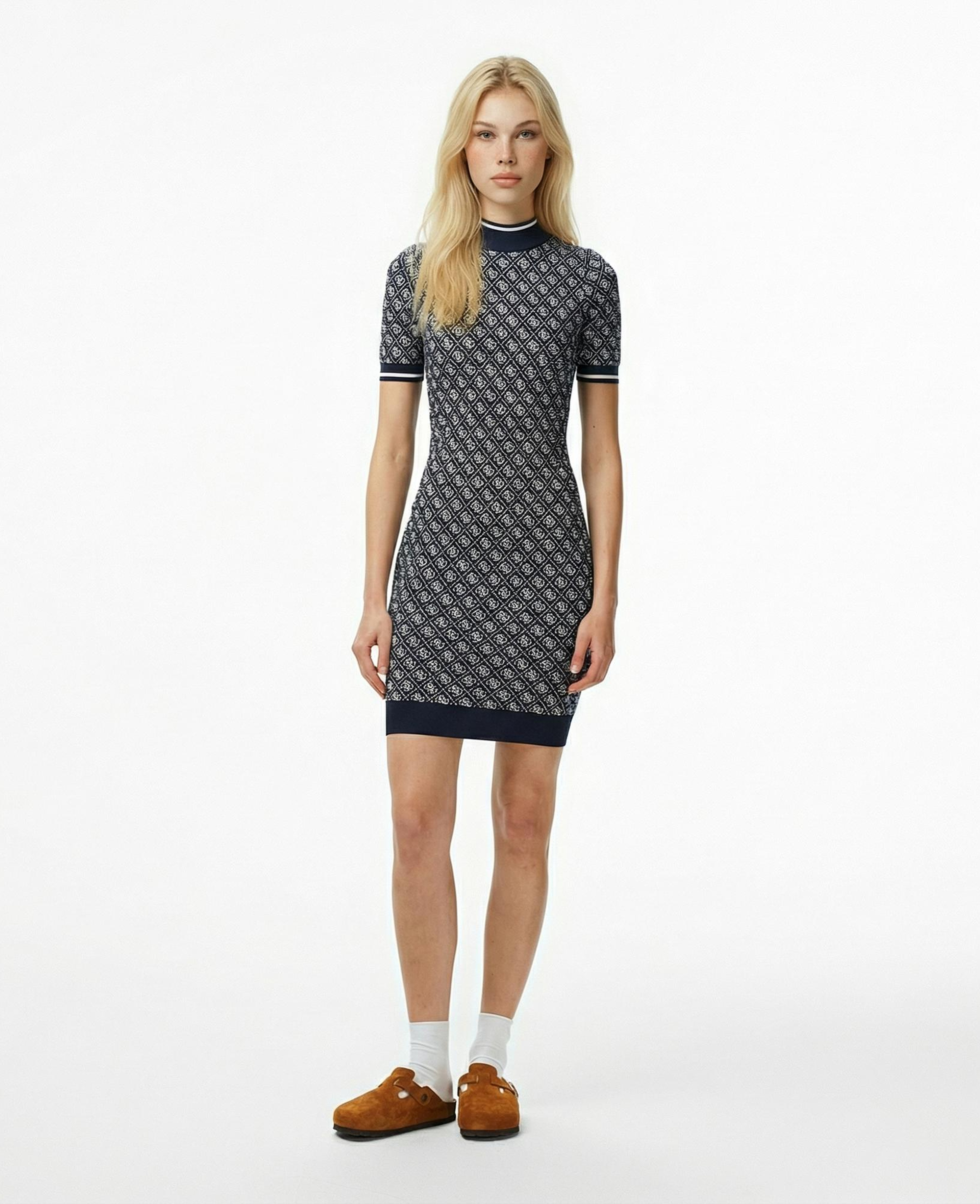 Guess Lise Kadın Mavi Elbise