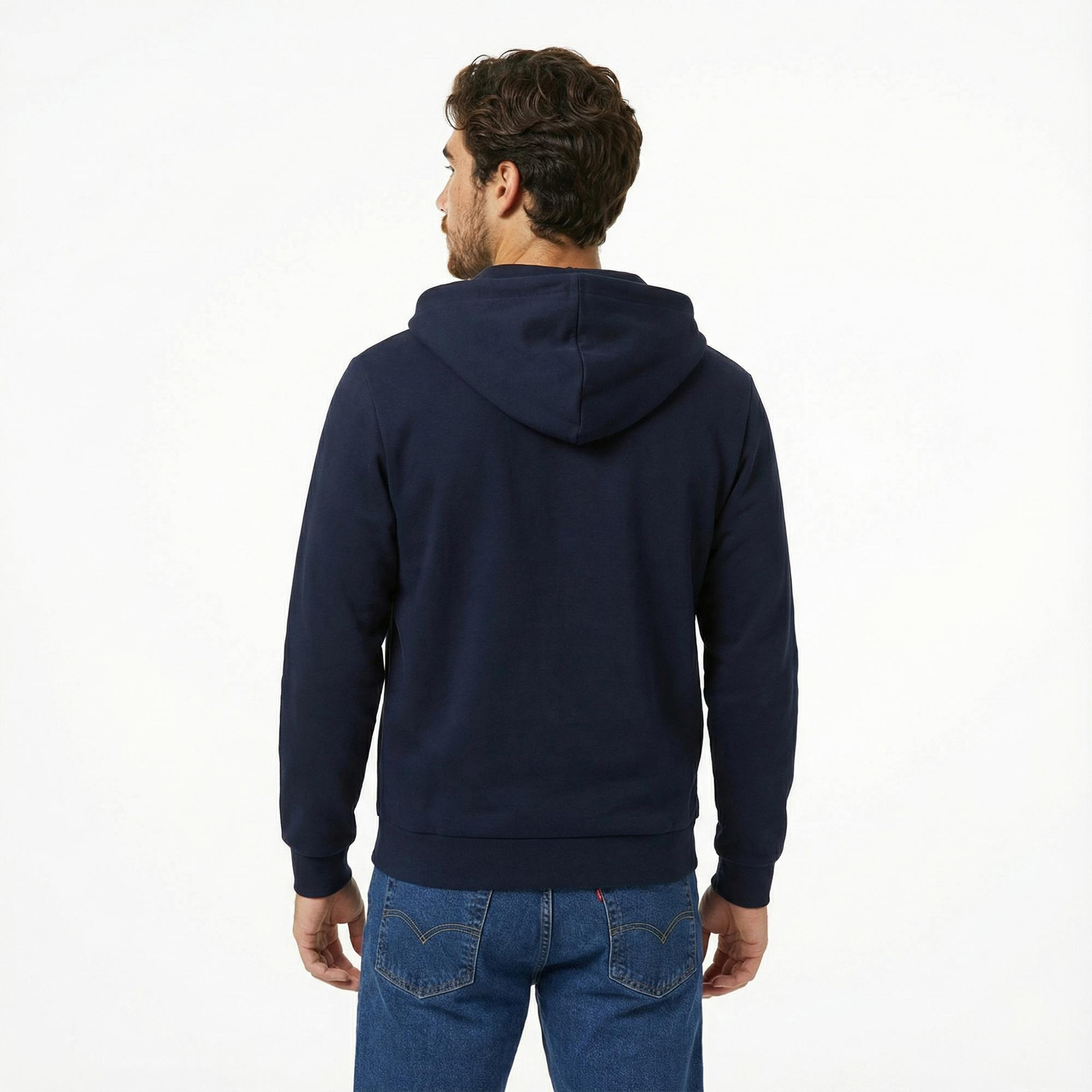 Tommy Hilfiger Essential İntechno Through Erkek Lacivert Kapüşonlu Ceket