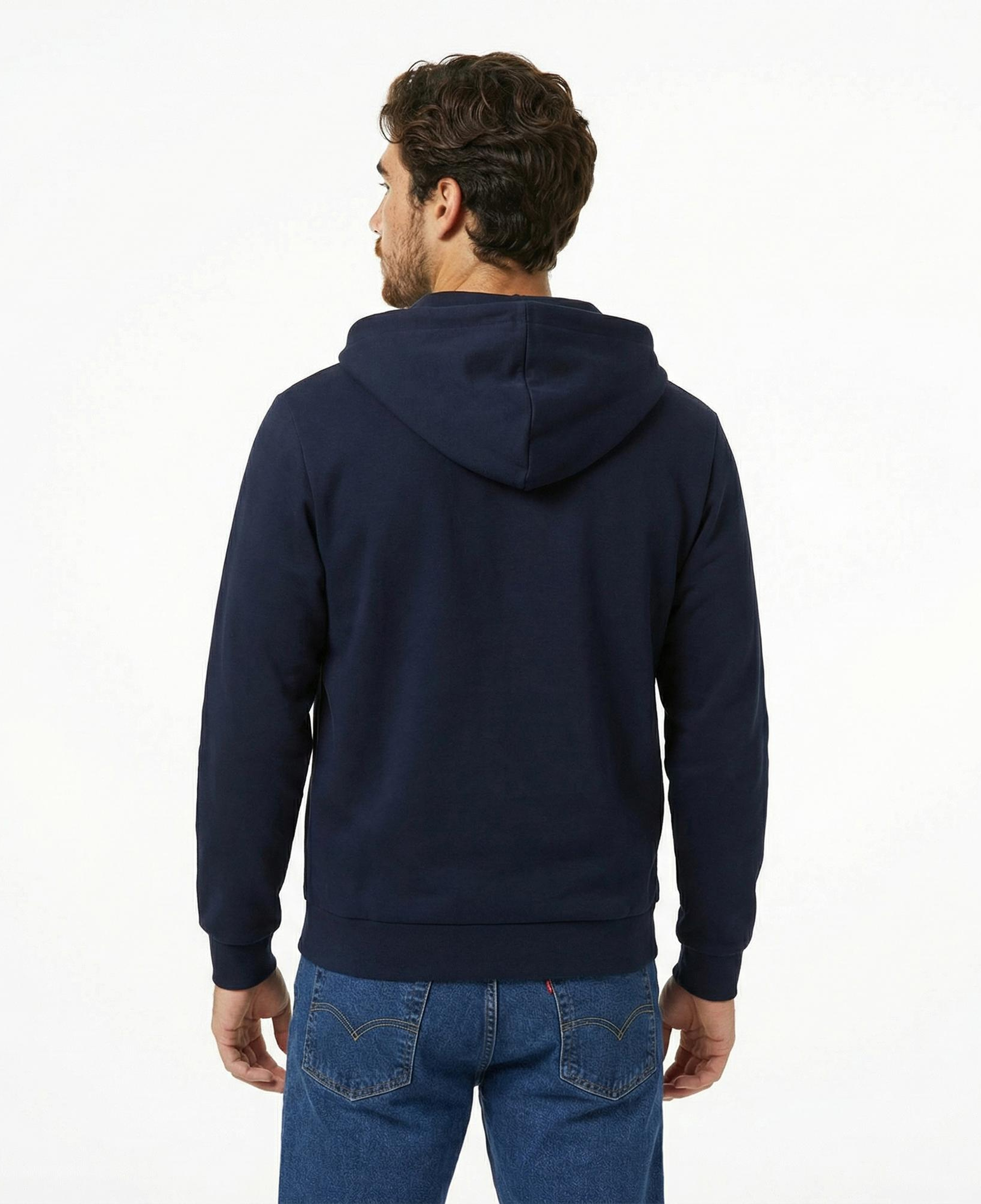 Tommy Hilfiger Essential İntechno Through Erkek Lacivert Kapüşonlu Ceket