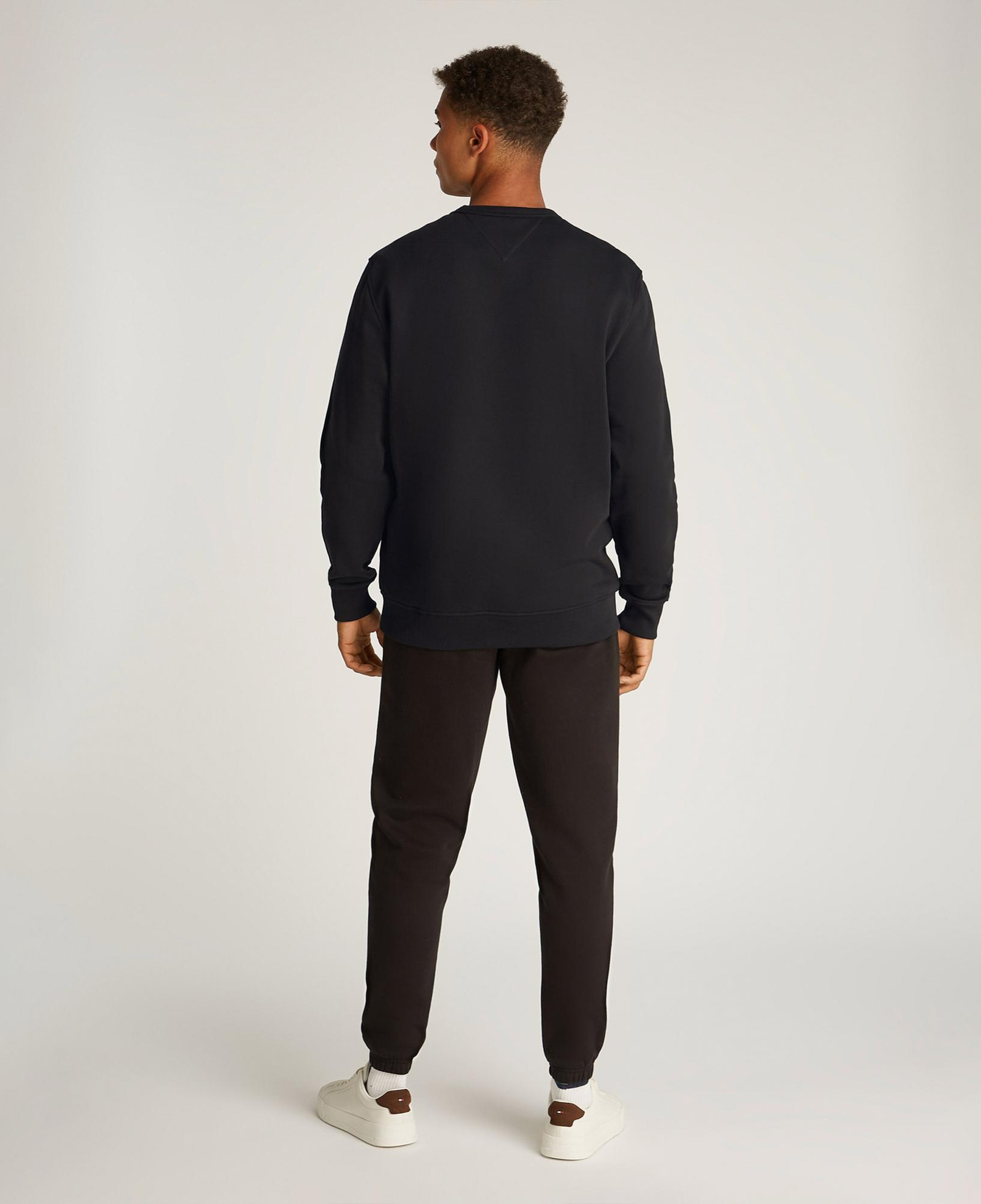 Tommy Jeans Reg Badge Crew Ext Erkek Siyah Sweatshirt