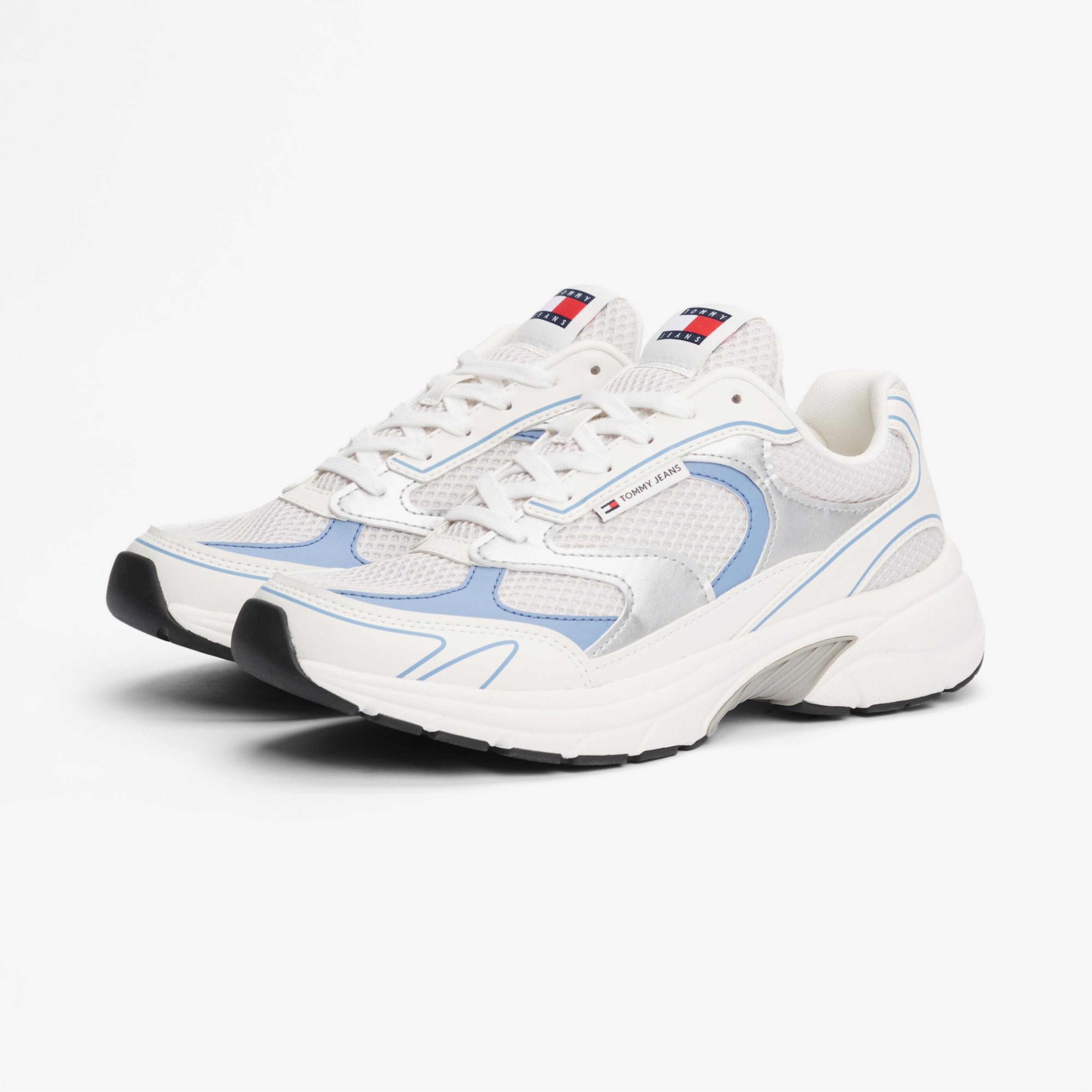 Tommy Hilfiger The Coney Metallic Kadın Mavi Spor Ayakkabı