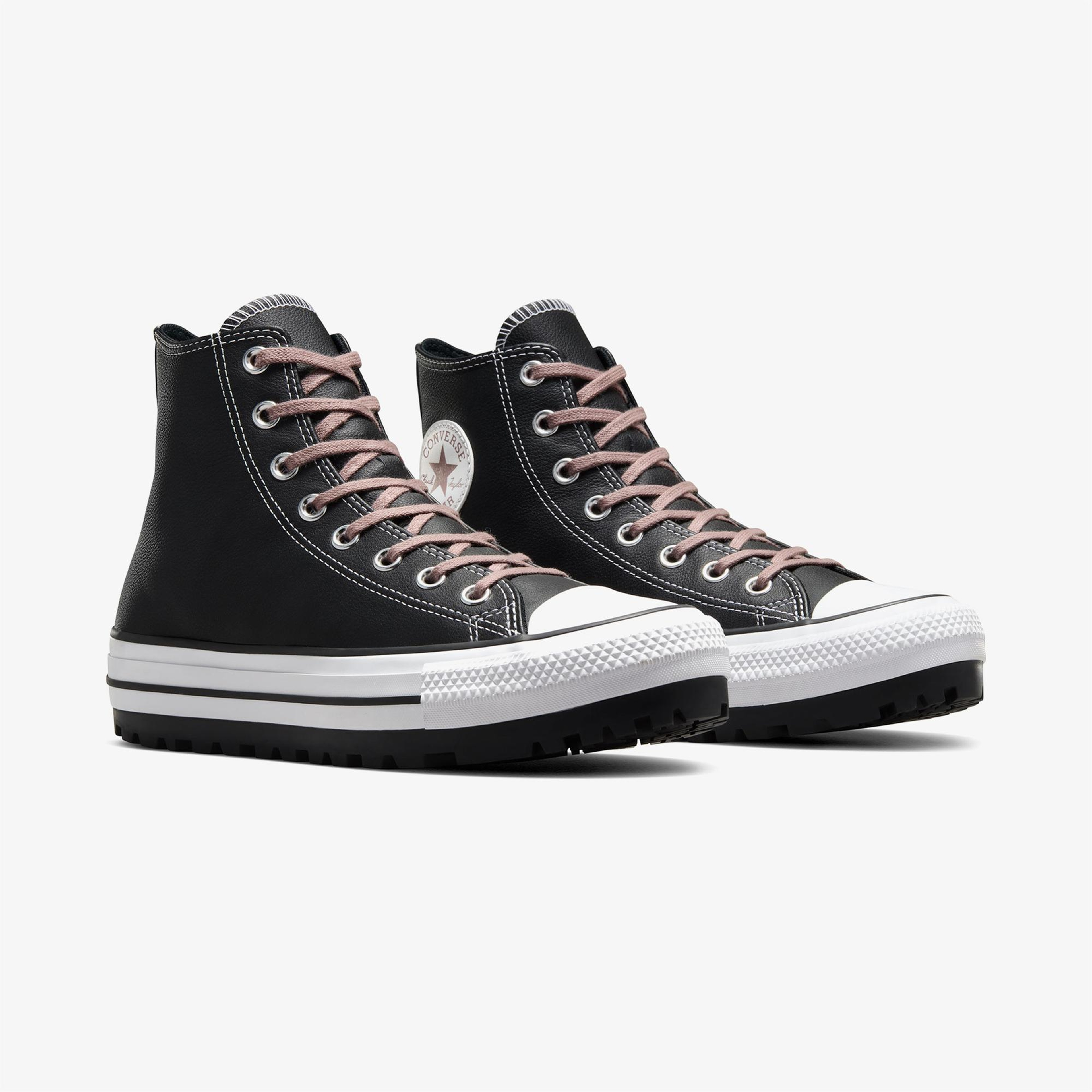 Converse Chuck Taylor All Star City Trek Unisex Siyah Deri Bot