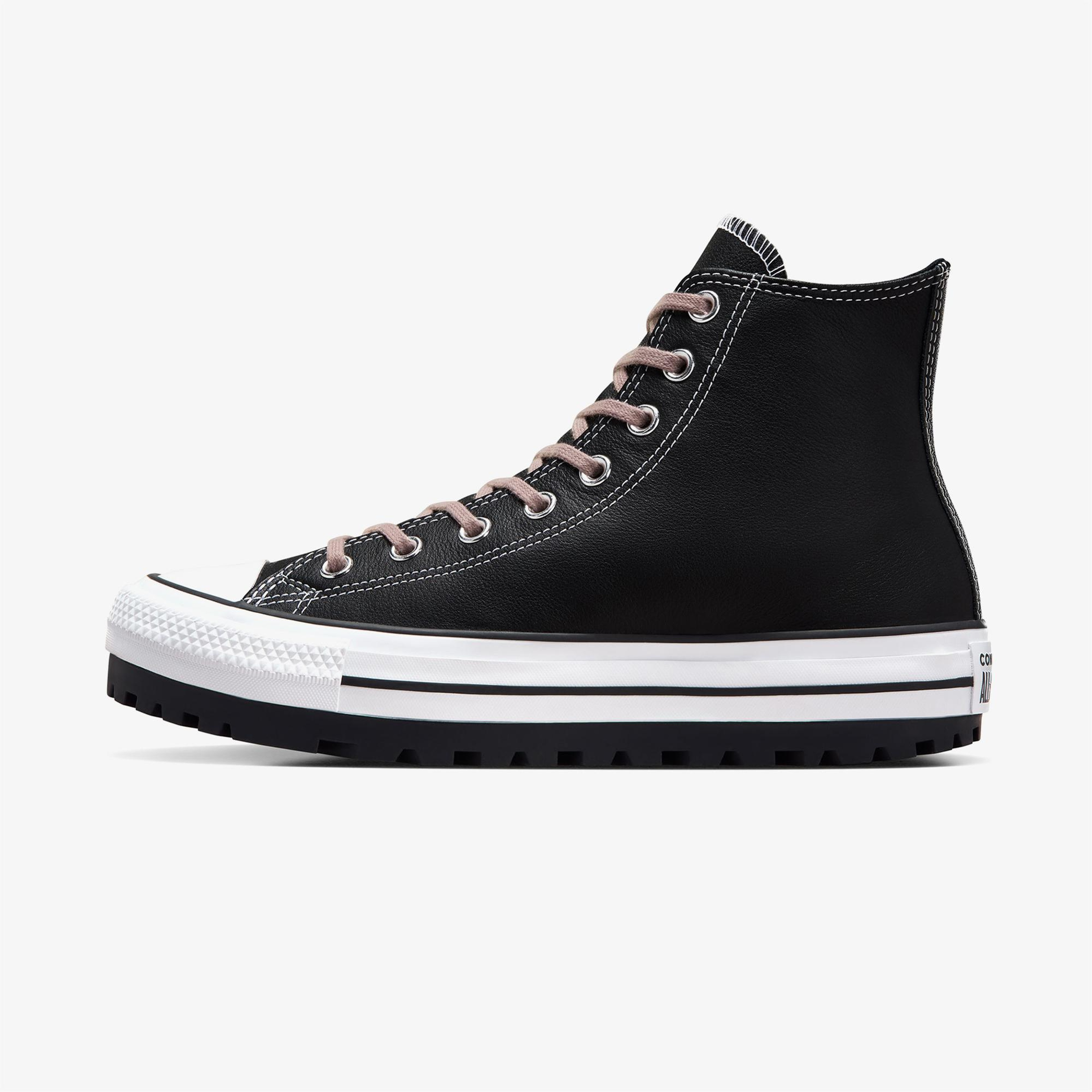 Converse Chuck Taylor All Star City Trek Unisex Siyah Deri Bot