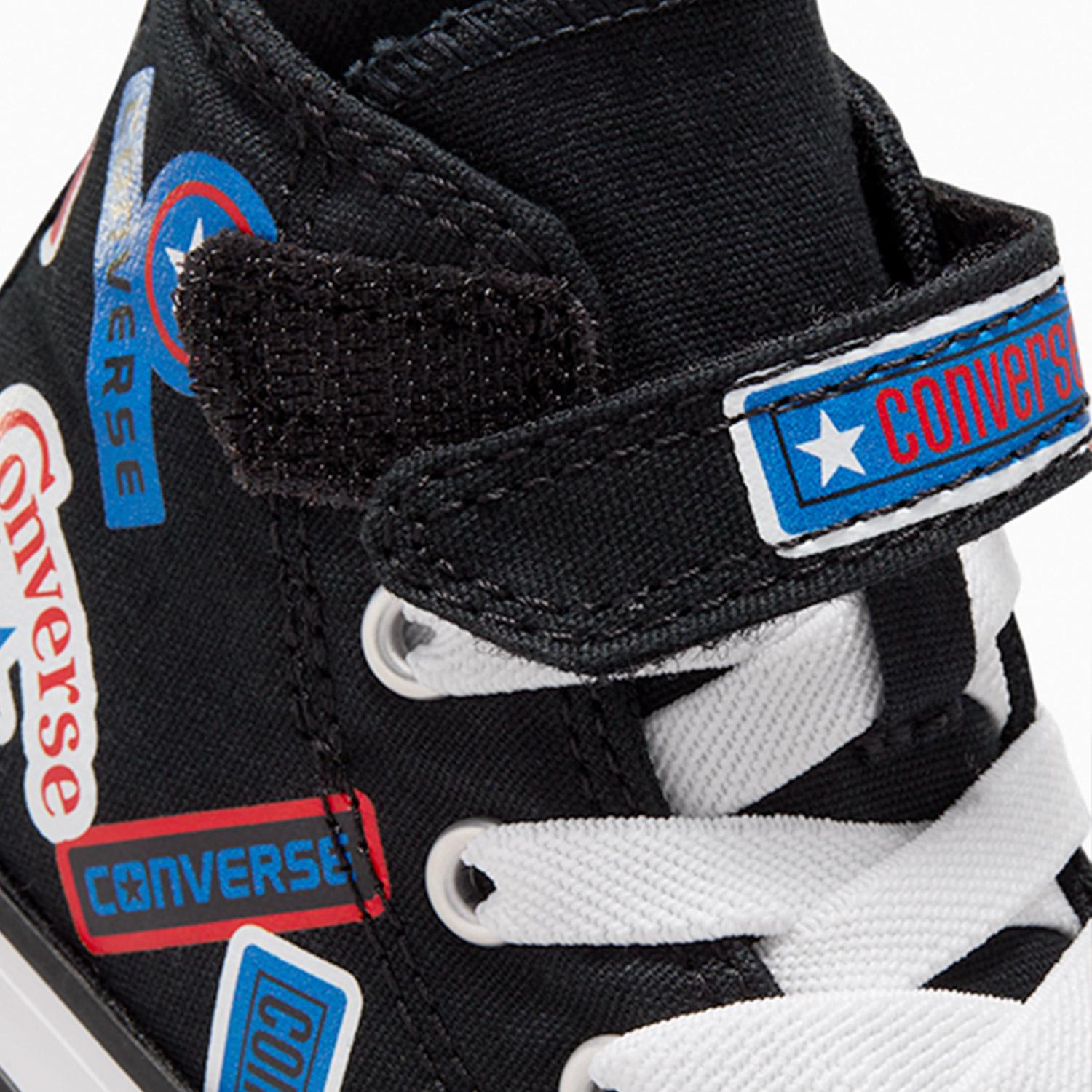 Converse Chuck Taylor All Star Easy On Stickers Çocuk Siyah Sneaker