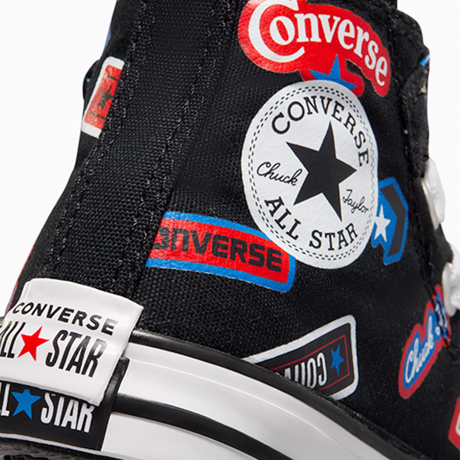 Converse Chuck Taylor All Star Easy On Stickers Çocuk Siyah Sneaker