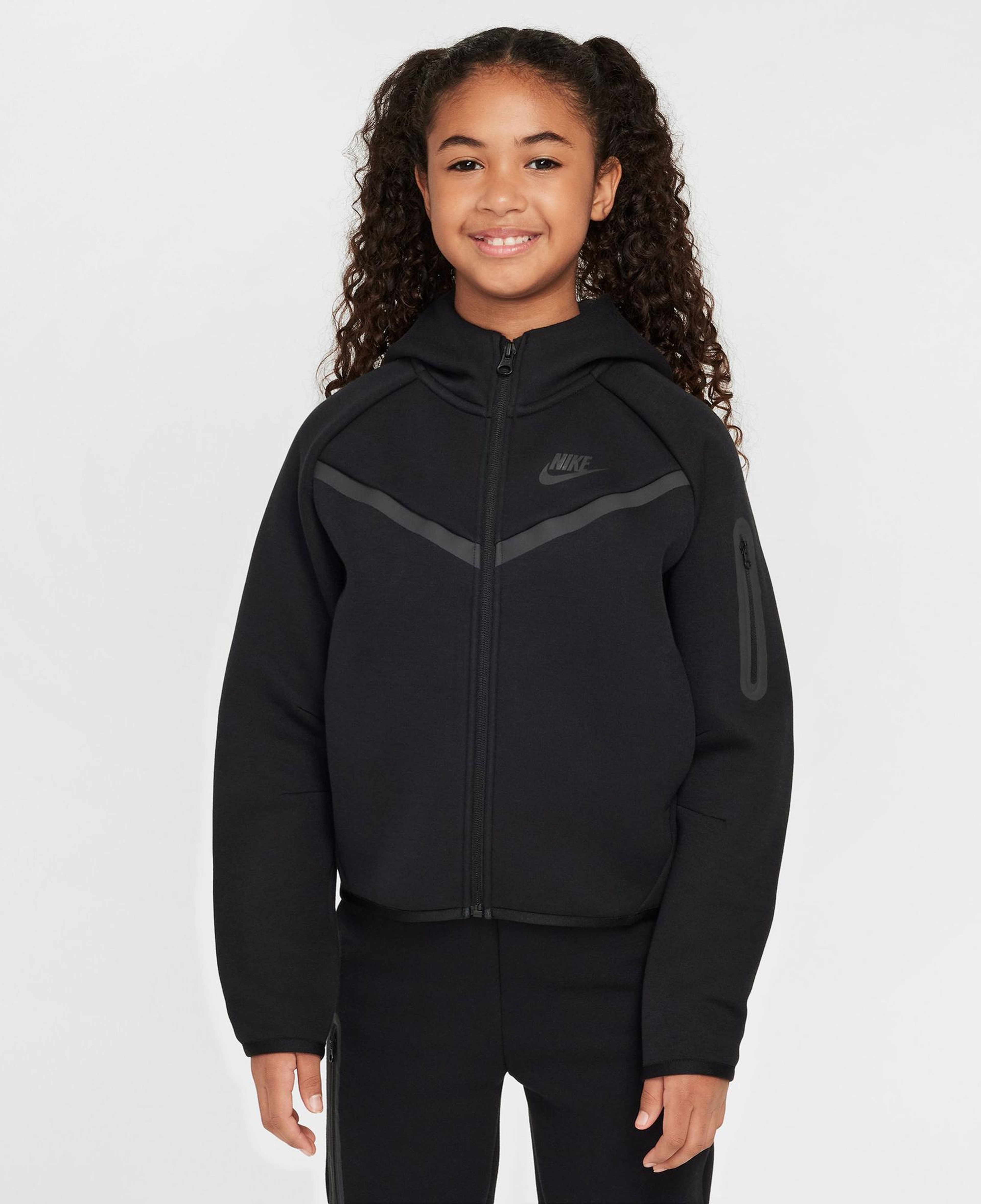 Nike Sportswear Tech Fleece Çocuk Siyah Hoodie