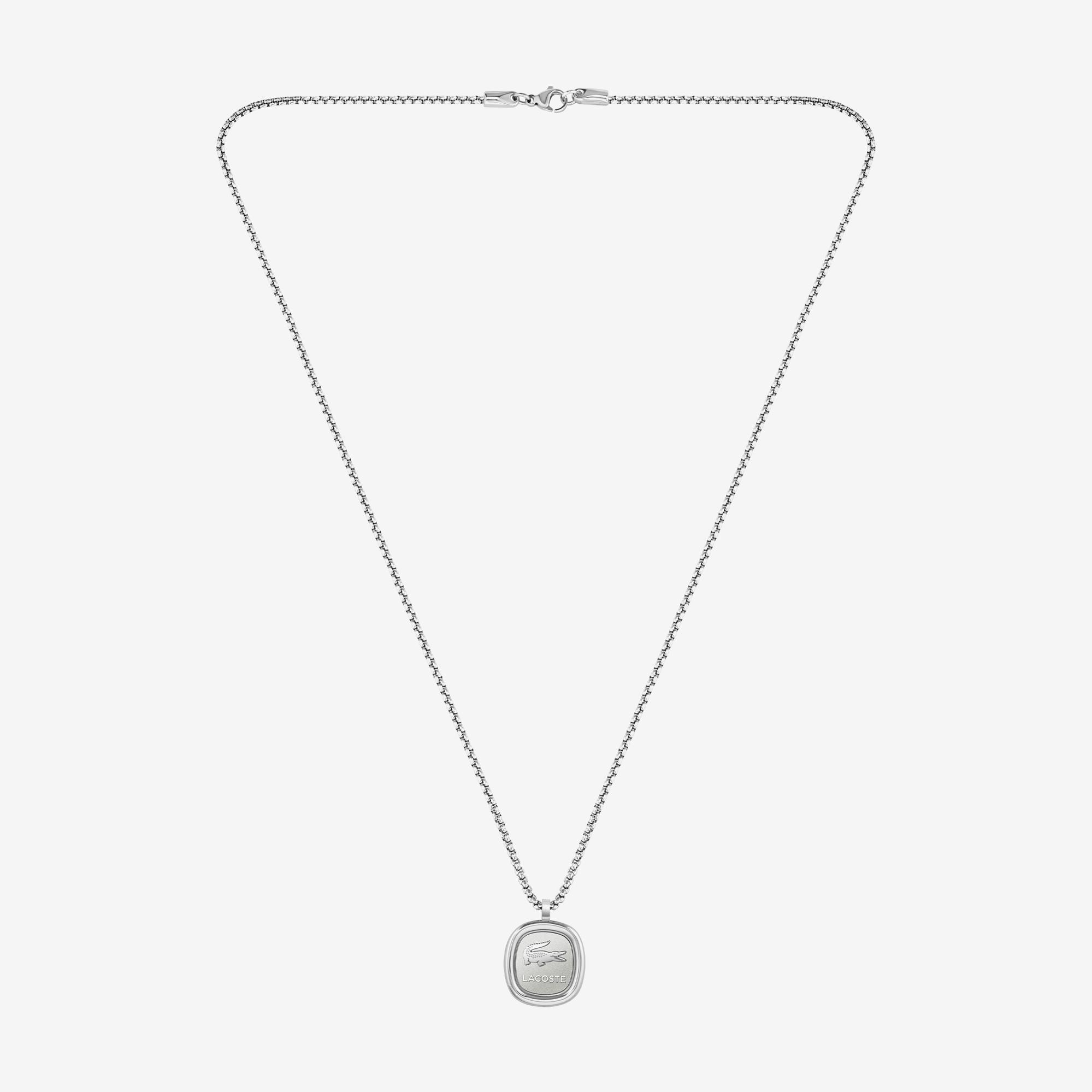 Lacoste Unisex Gri Kolye