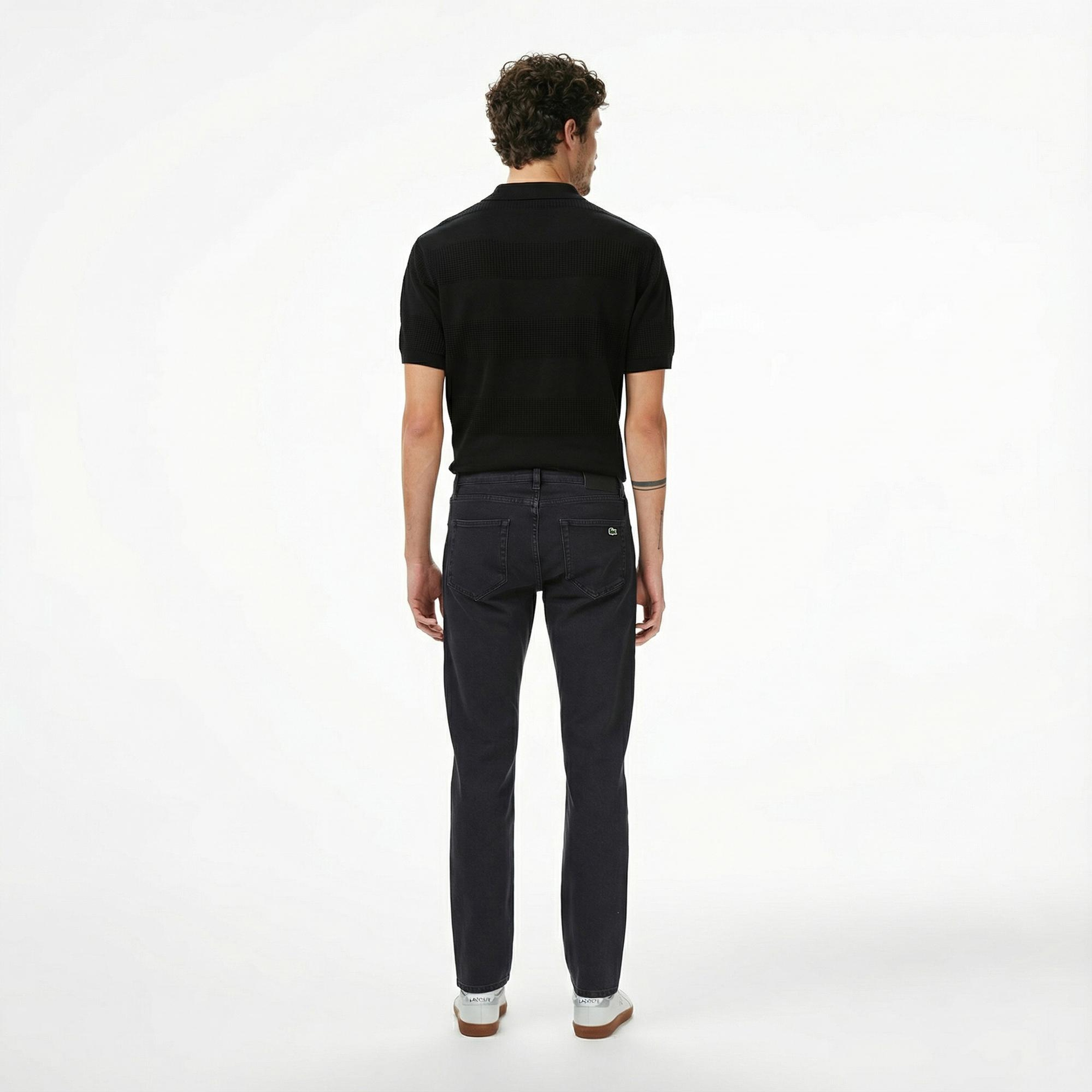 Lacoste Erkek Regular Fit Siyah Jean Pantolon