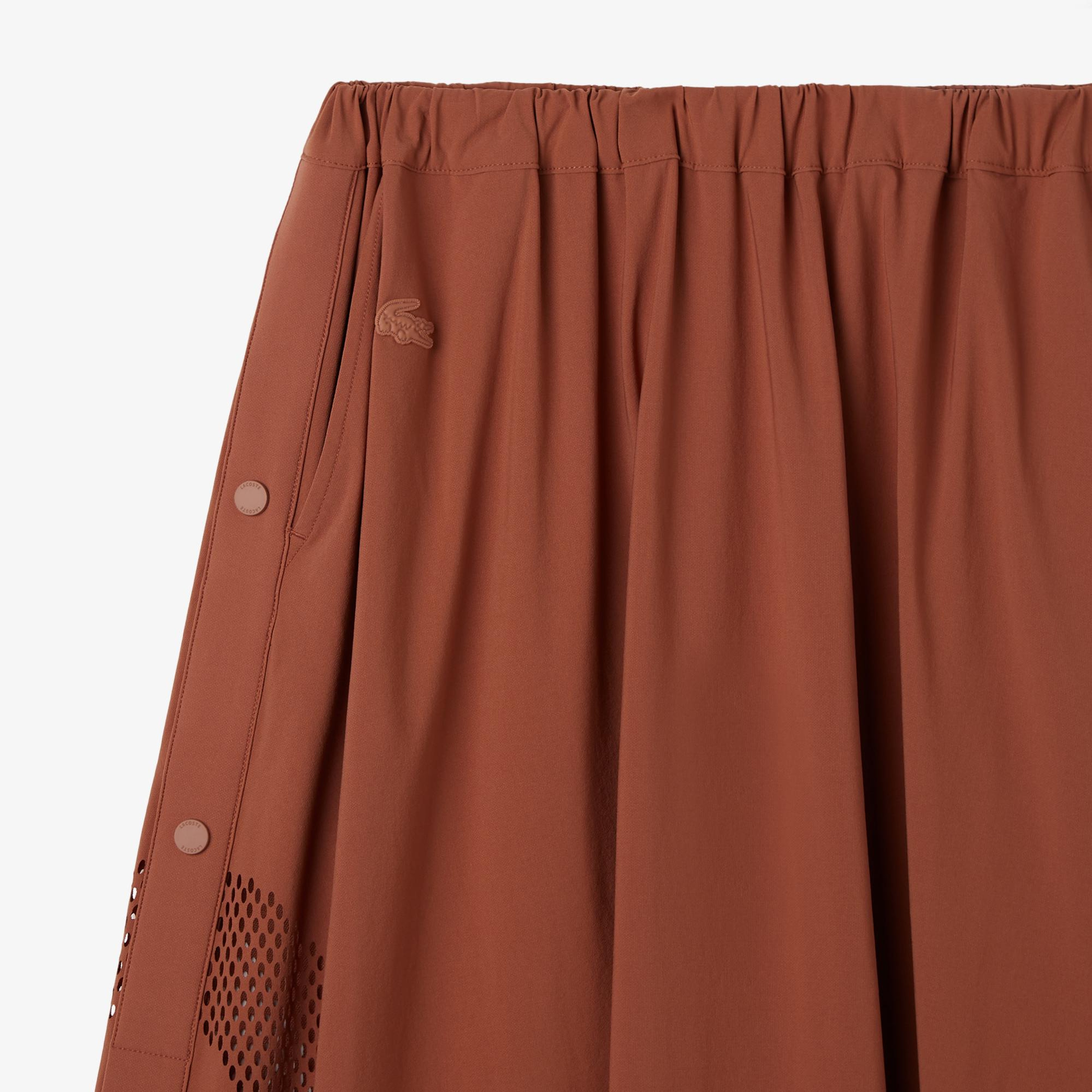 Lacoste Kadın Flare Fit Kahverengi Etek