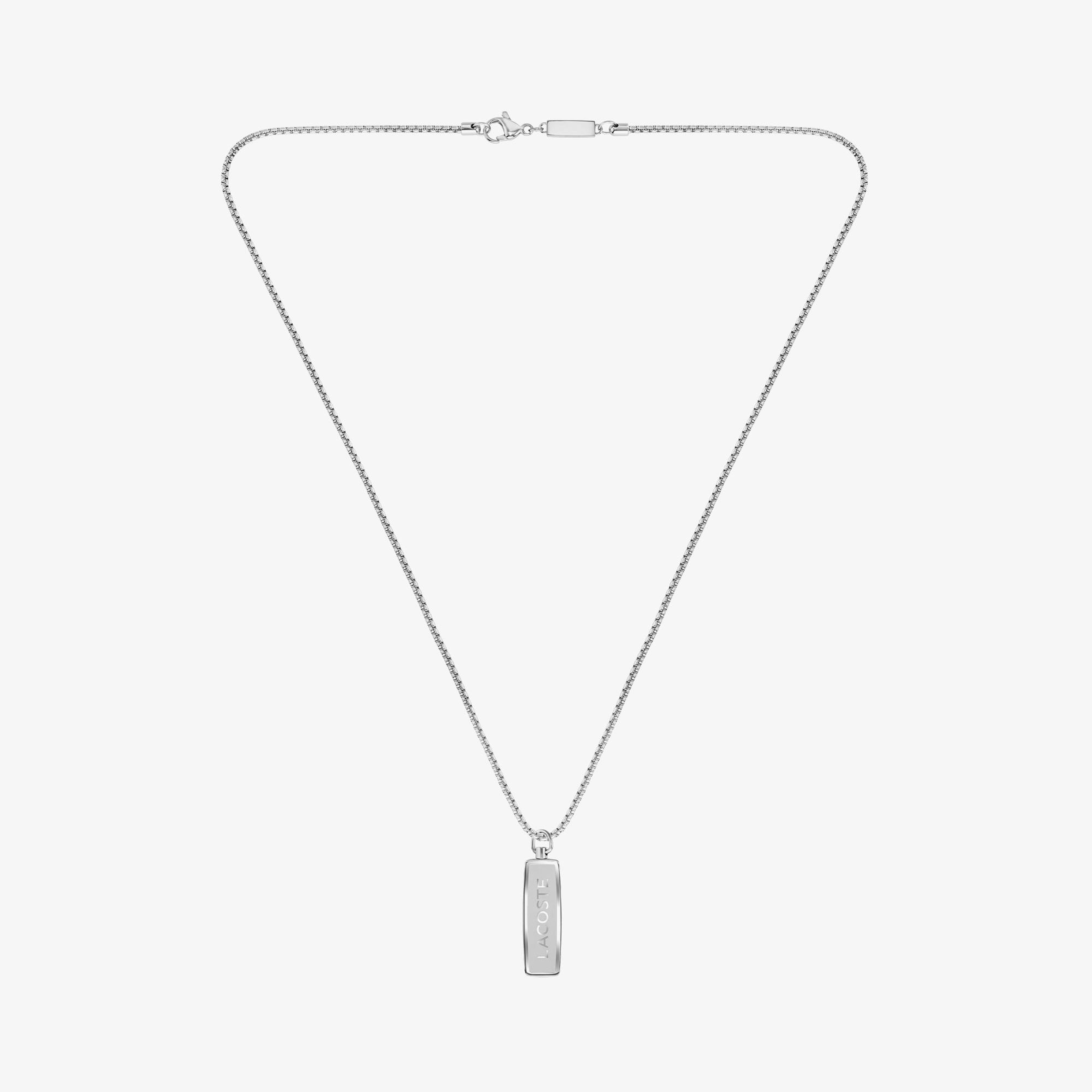 Lacoste District Erkek Gri Kolye