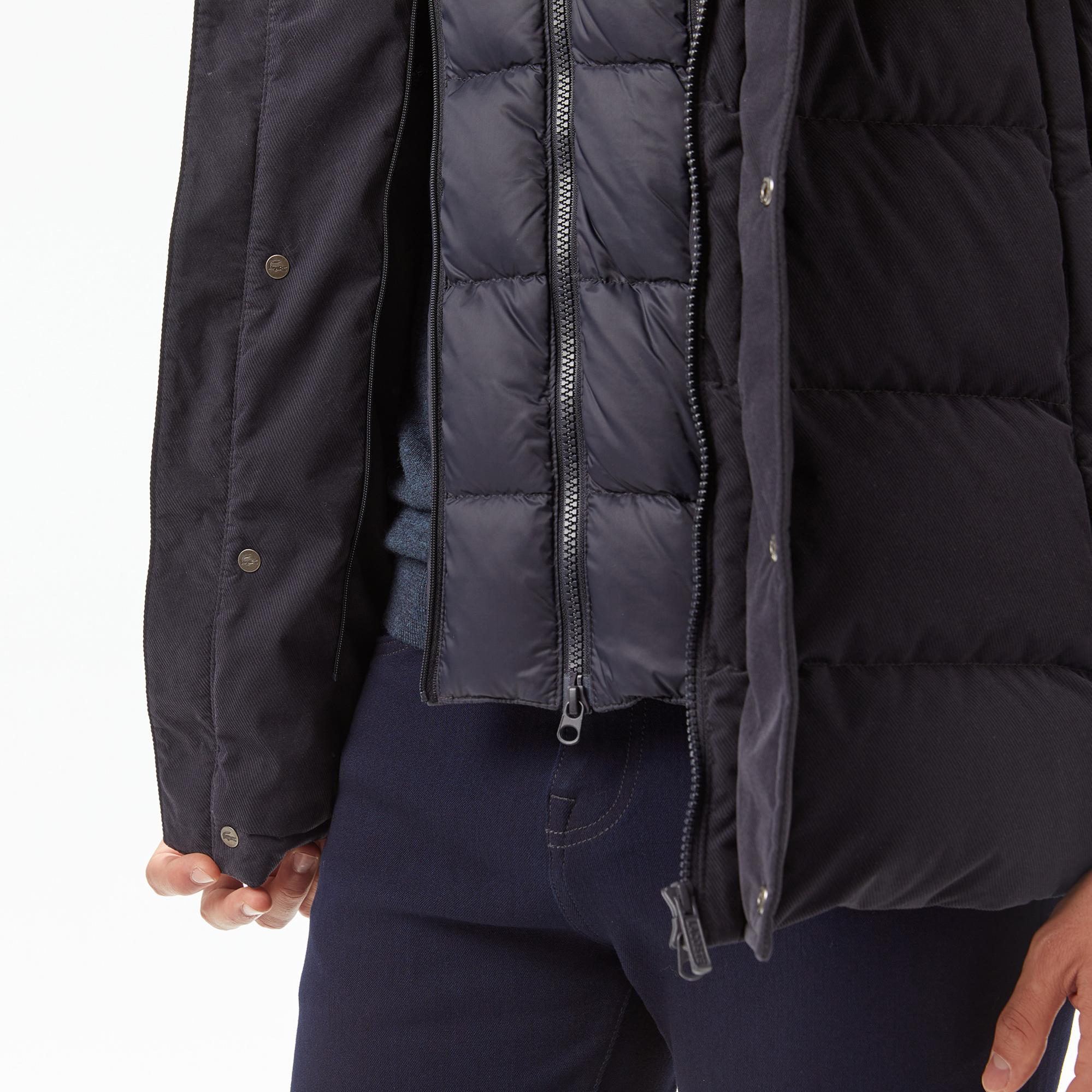 Lacoste Erkek Kapüşonlu Lacivert Yelek